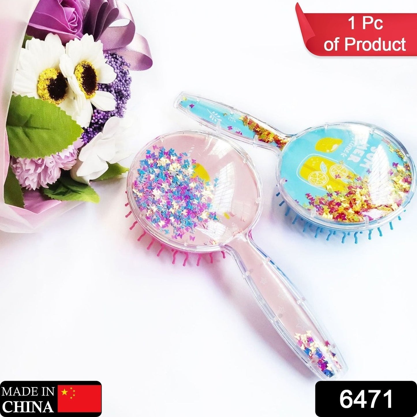 Hair Brush for Kids Detangling Anti-static Soft Massage for Braids Curly Straight Long or Short Wet Or Dry Hair (Multi-Design), Hair accessories
