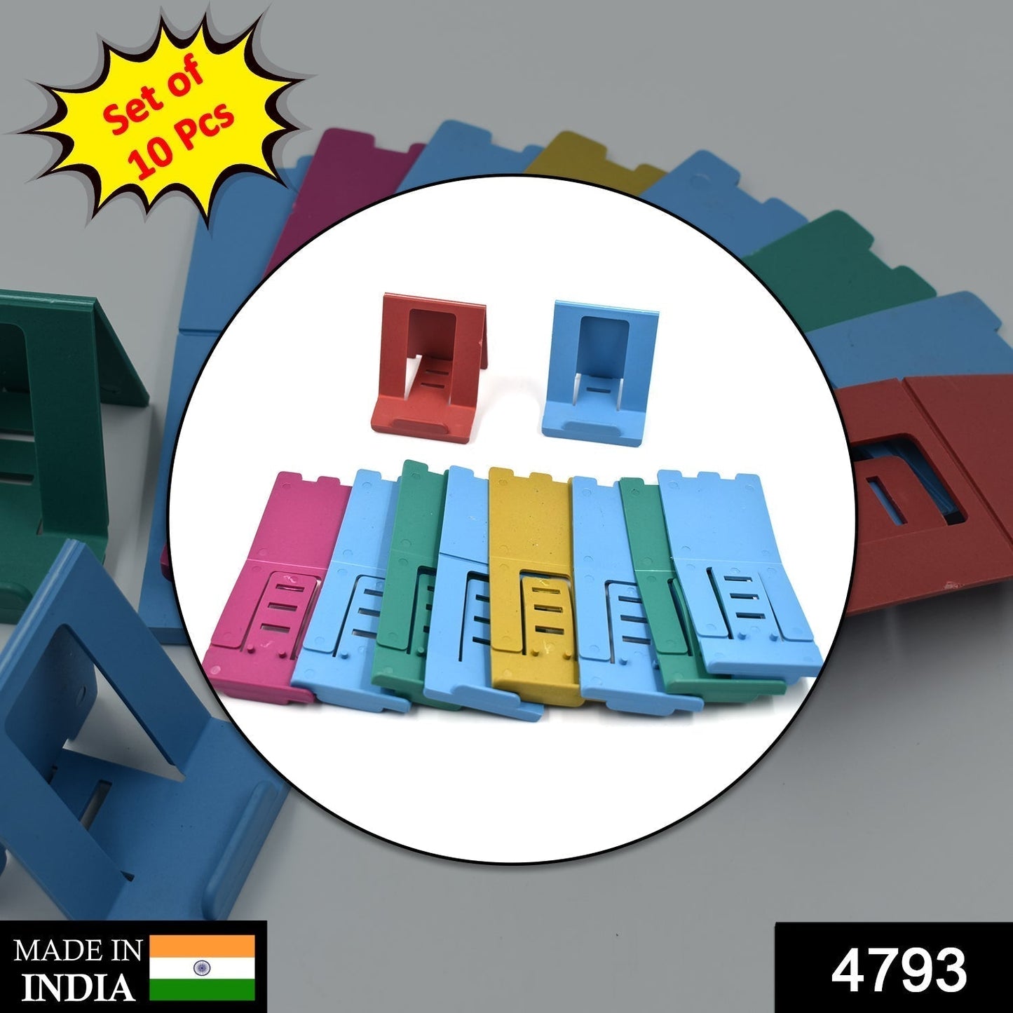 10 Pc Adjustable Mobile Stand used in all kinds of places including household and offices as a mobile supporting stand.