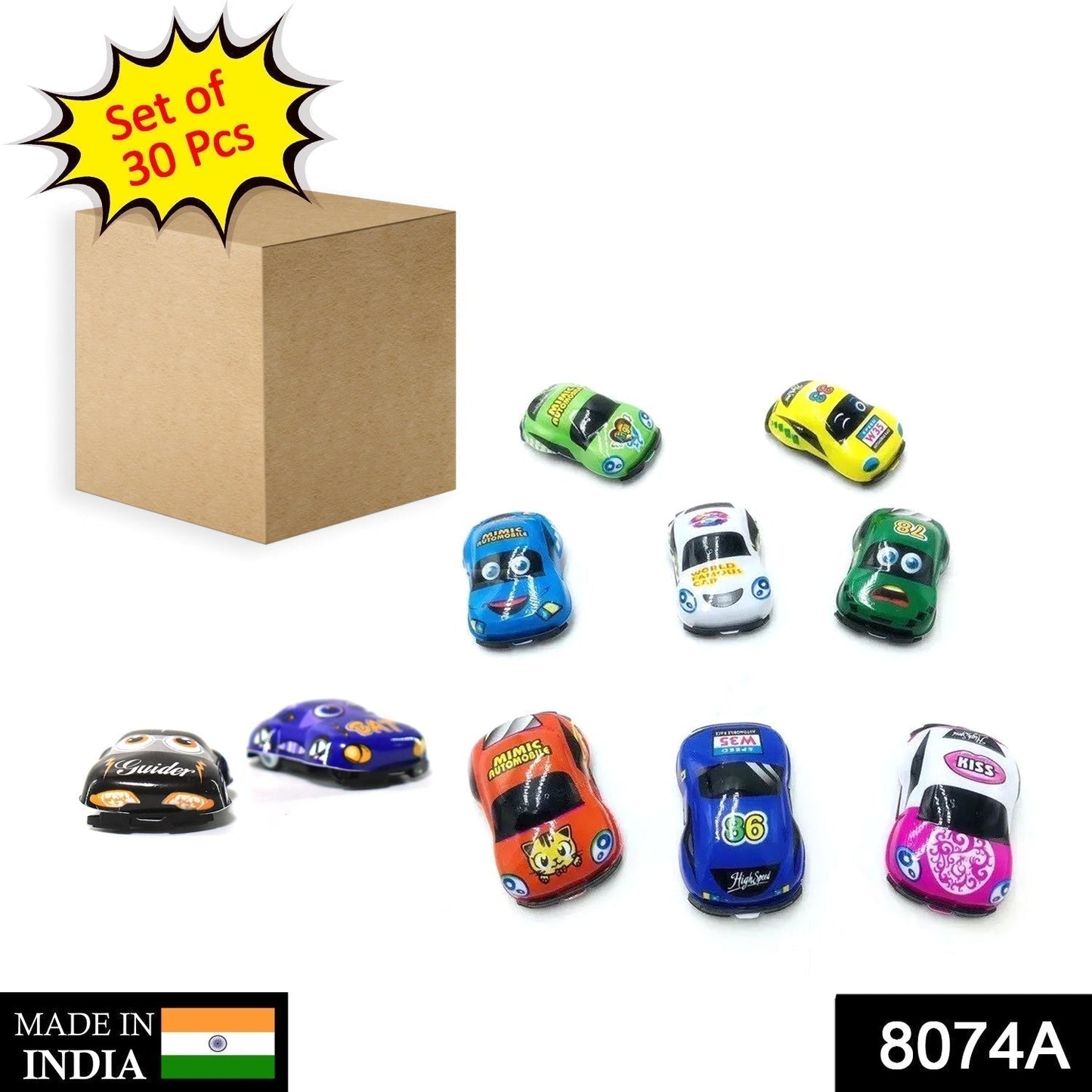 30 Pc Mini Pull Back Car Widely Used By Kids And Children’s For Playing Purposes.