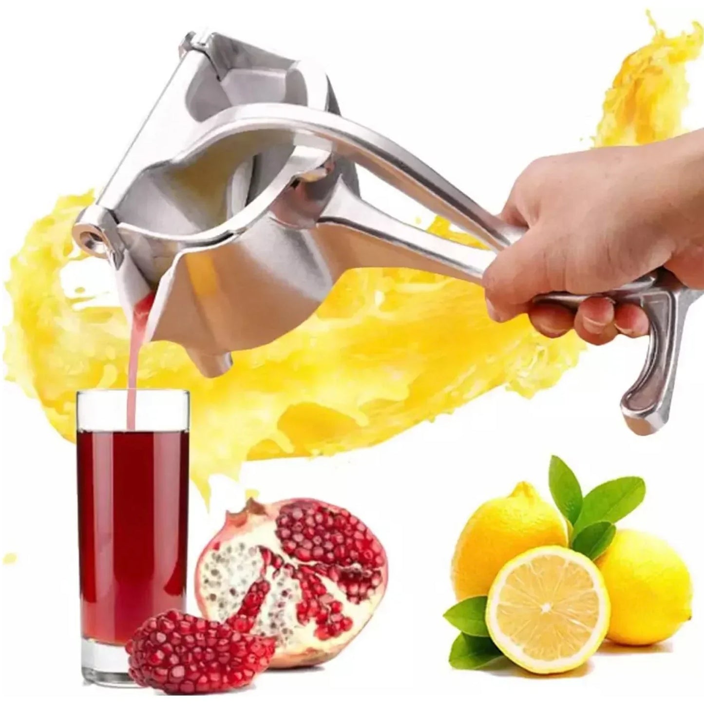 MANUAL ALUMINIUM METAL FRUIT PRESS JUICER ( BROWN BOX )