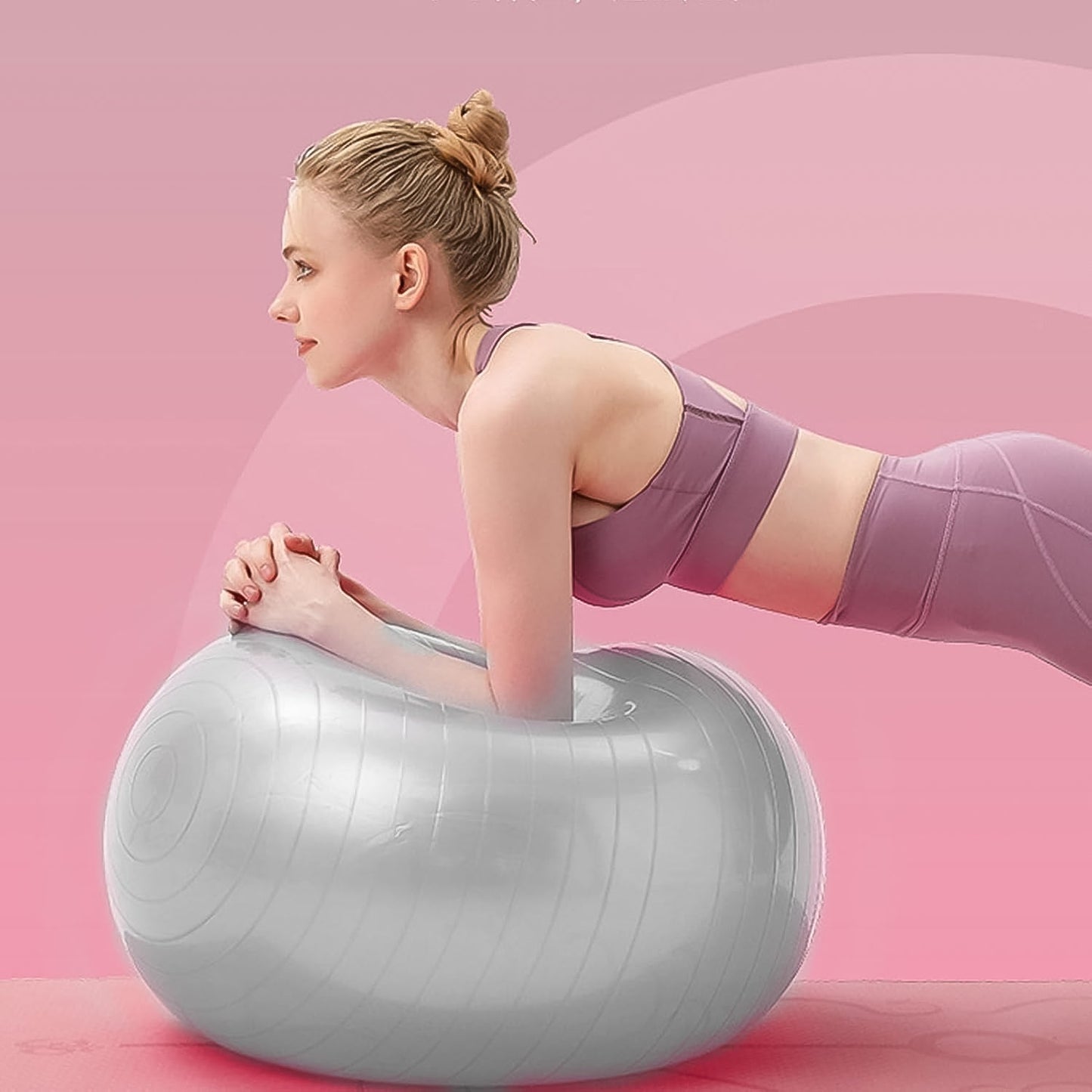🎠🎠Heavy Duty Gym Ball Non-Slip Stability Ball with Foot Pump for Total Body Fitness (Copy)