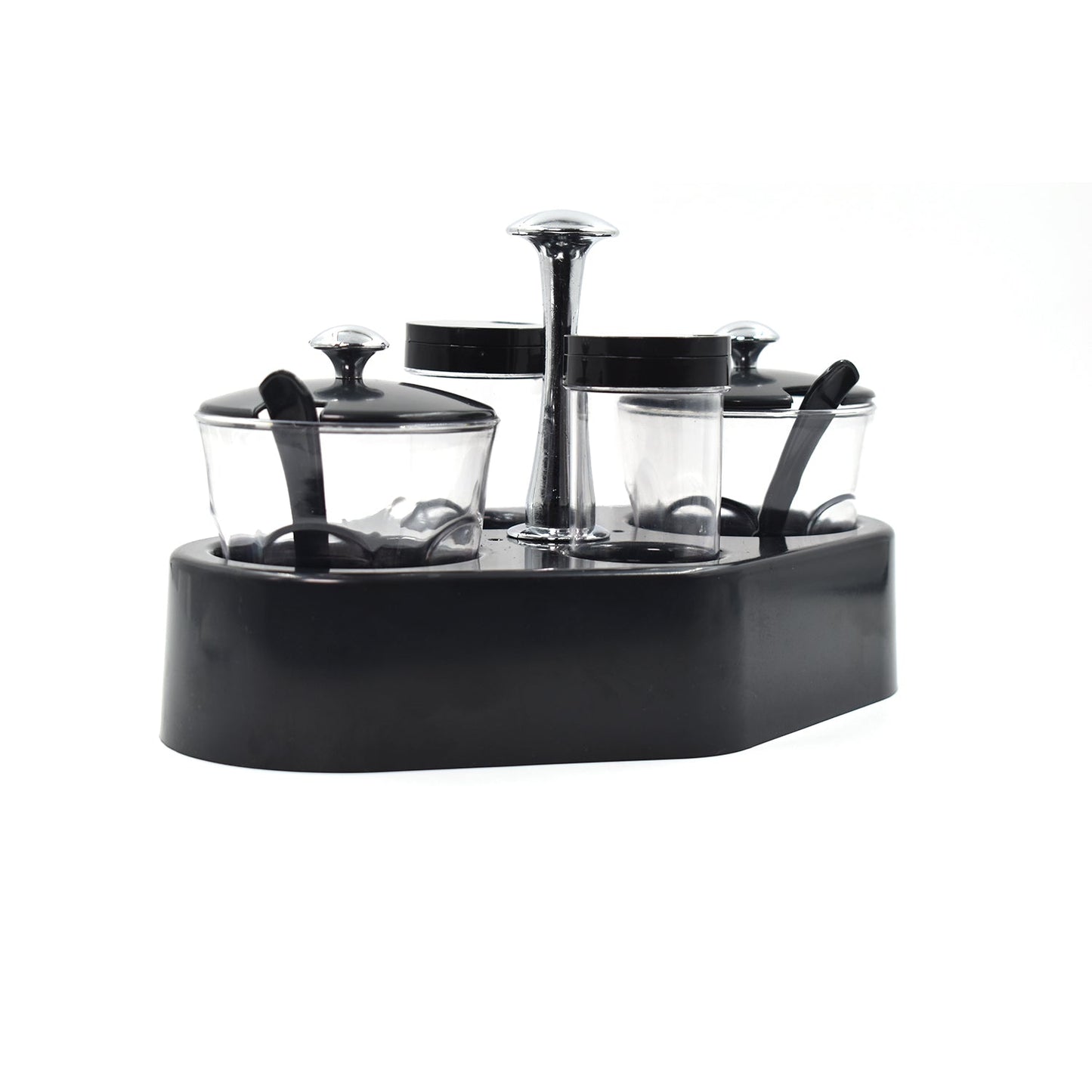 Ganesh rendy Condiment set For Kitchen Transparent jar For Easy To Access Spice 1 Piece Spice Set (Plastic)