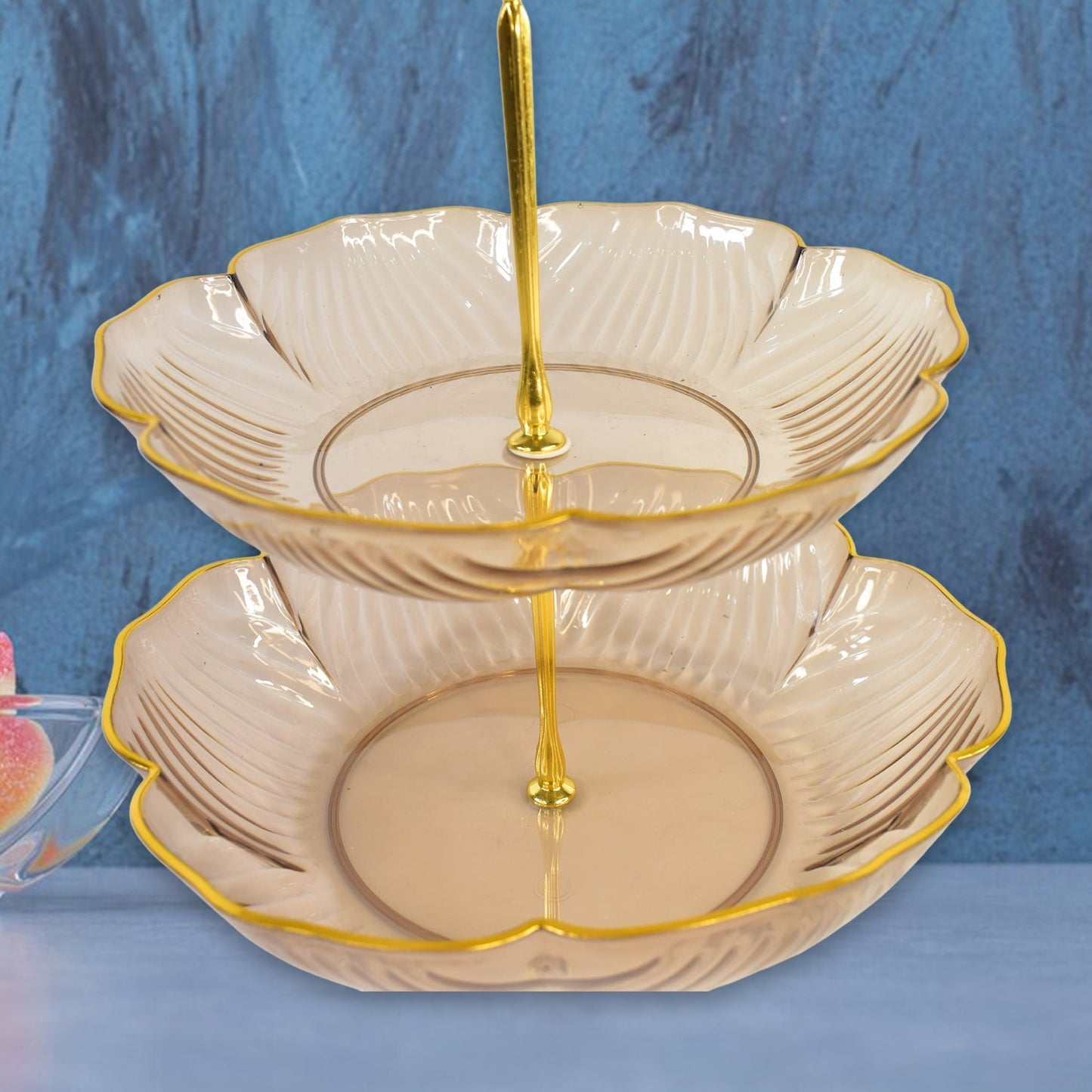 3 Layer Snack Rack, Basket Stand Holder (1 Pc)