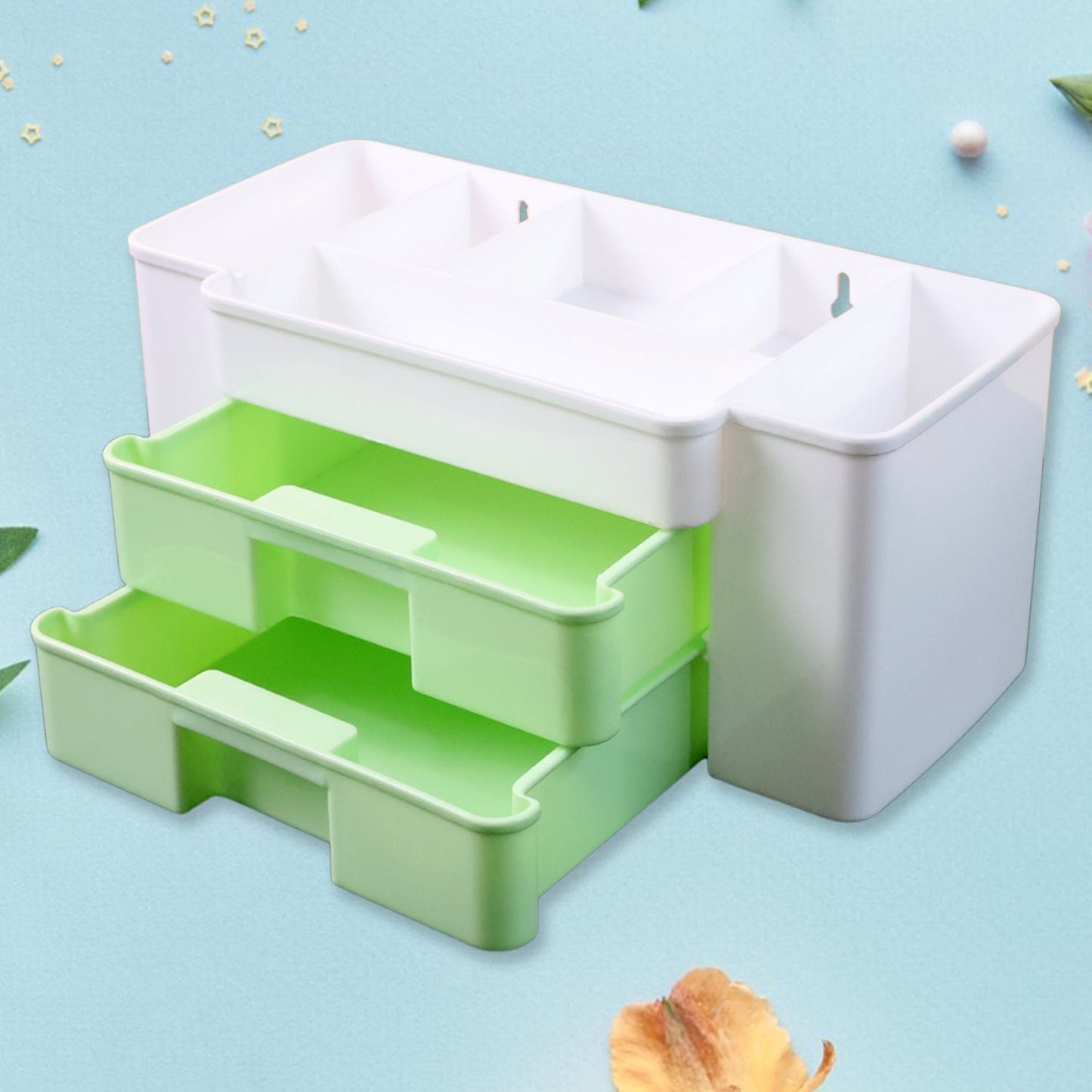2-Layer Desktop Storage Organizer - (1 Pc)