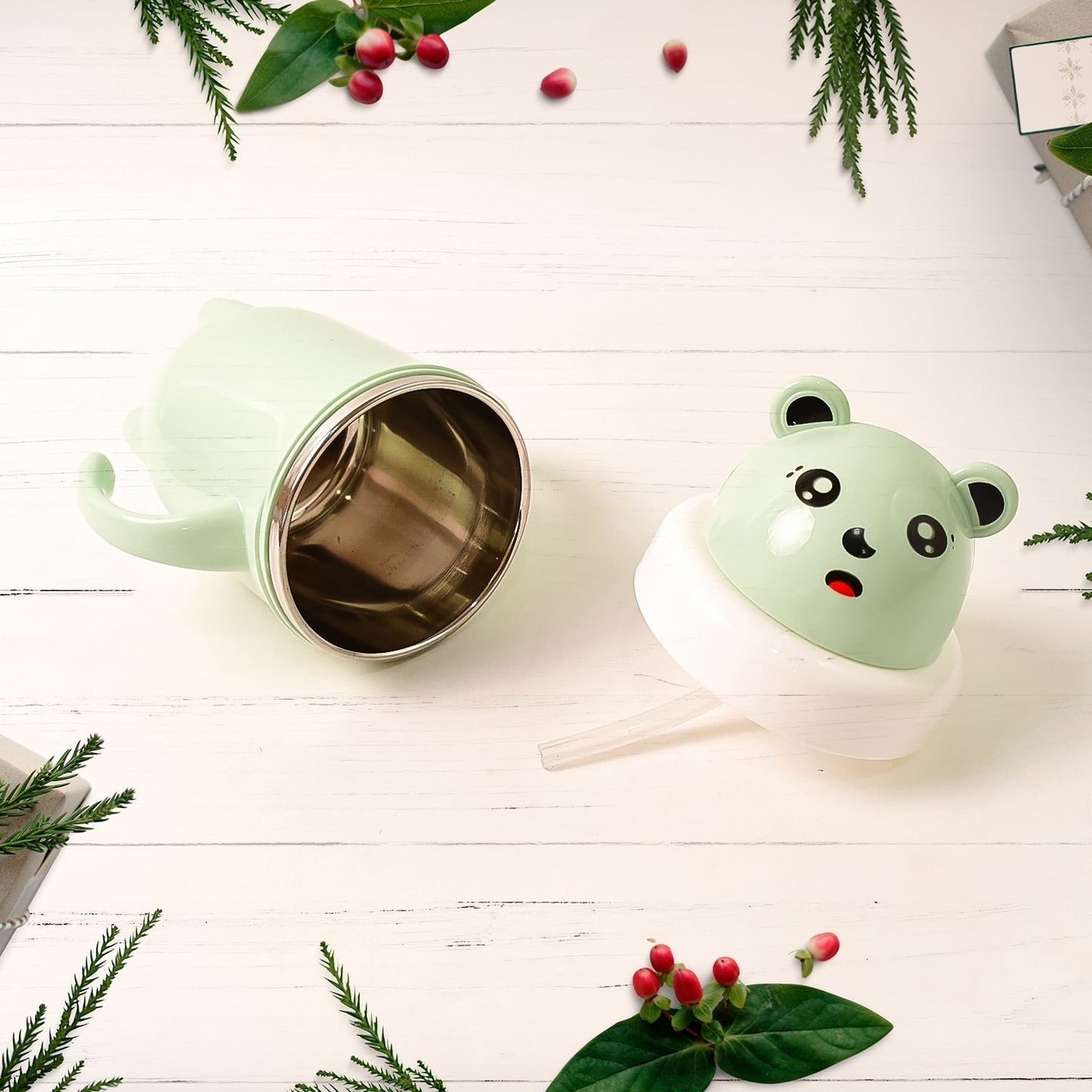 Apex Sipper Baby Cup Training Cup with Handles – Spill Proof & Leak Proof (300 ML Approx)