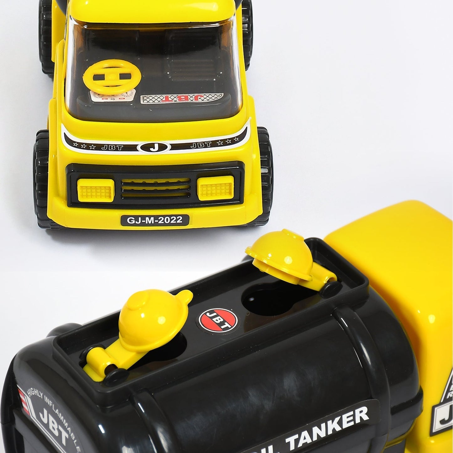 Big Heavy Duty Unbreakable Toy Truck with Sound | Friction Powered Oil-Water Tanker