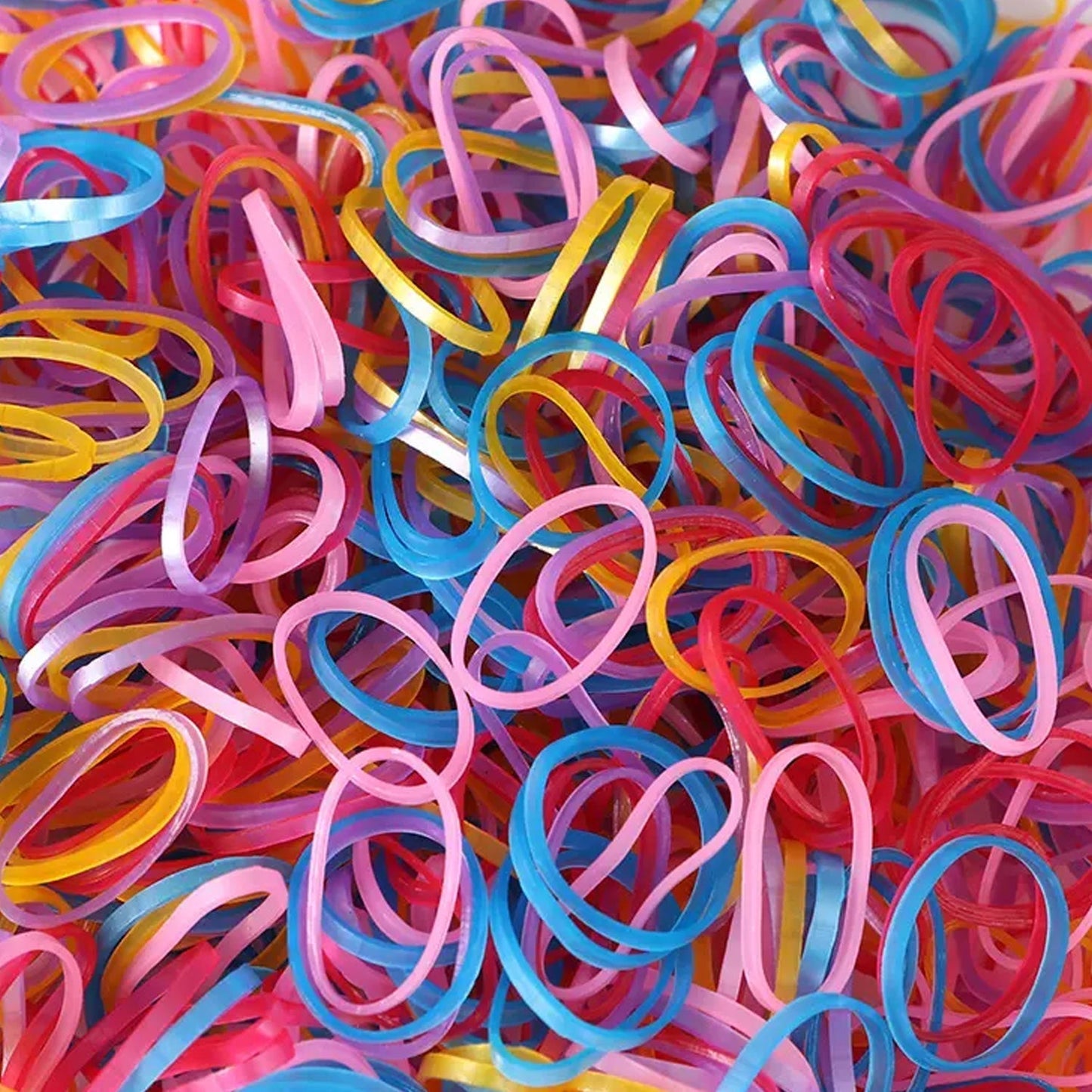 Rubber Band For Office/Home and Kitchen Accessories Item Products, Elastic Rubber Bands, Flexible Reusable Nylon Elastic Unbreakable, For Stationery, School Multicolor (1 Inch, 50 GM), Hair accessories