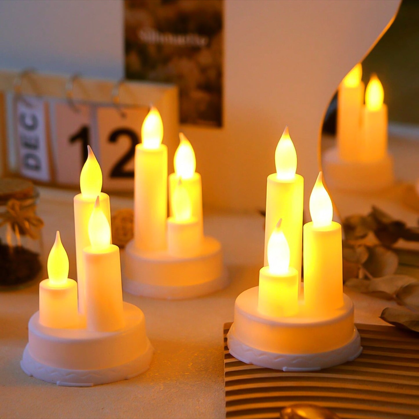 LED Taper Candles, Diwali (1 Pc)