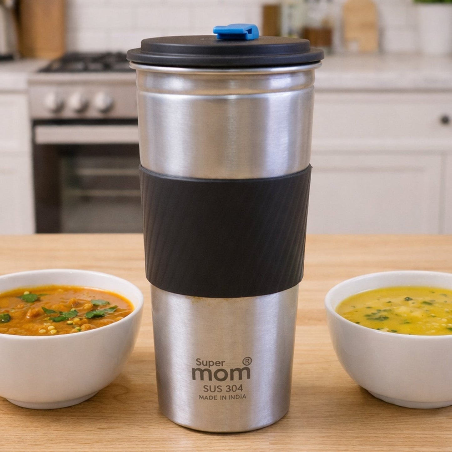 Supermom Stainless Steel Sip Mate Travel Tumbler (Approx. 500 ml)