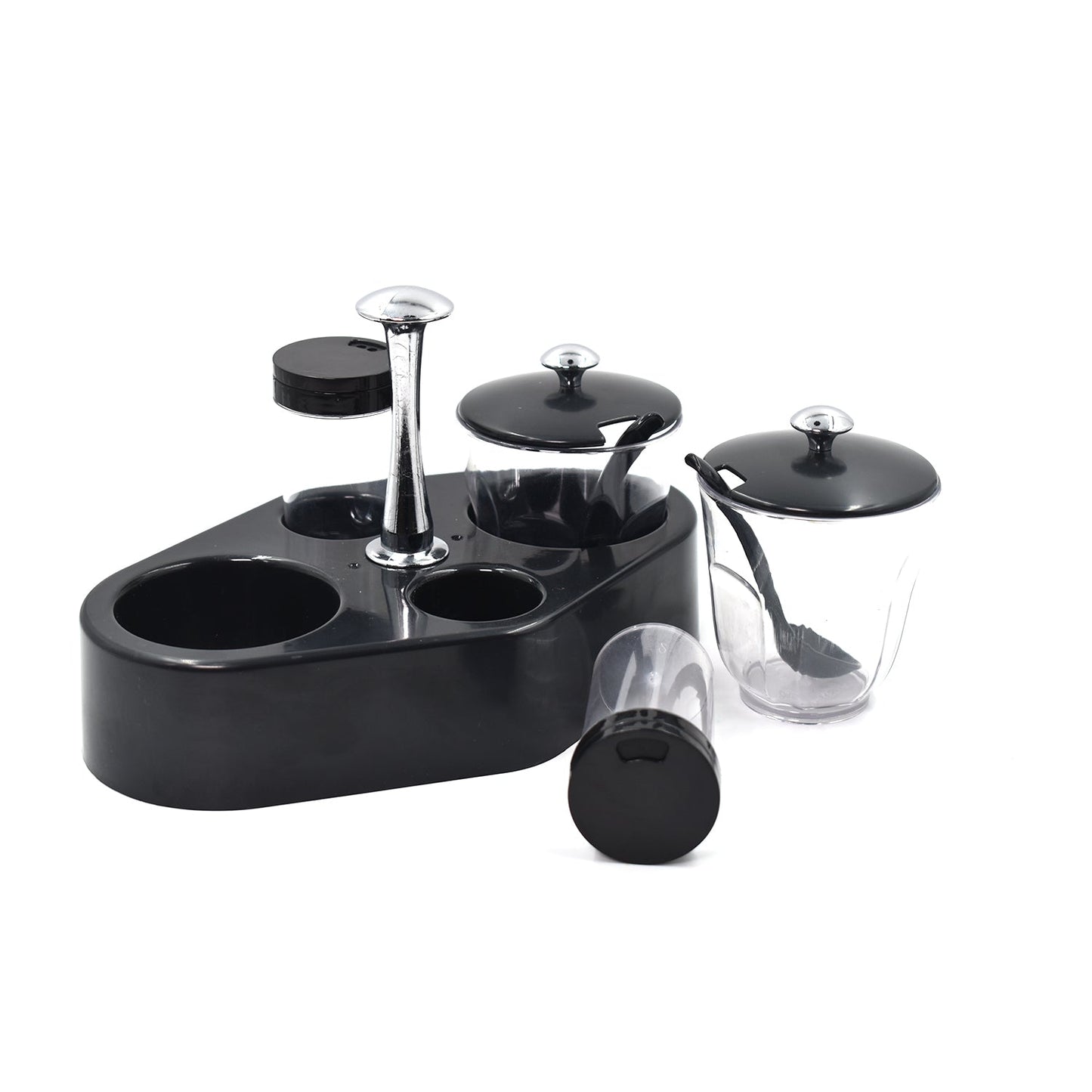 Ganesh rendy Condiment set For Kitchen Transparent jar For Easy To Access Spice 1 Piece Spice Set (Plastic)