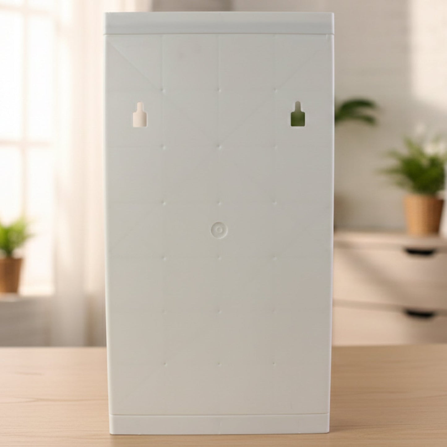 Wall Mounted Rotating Bathroom Mirror Cabinet (1 Pc, 22x42 Cm)