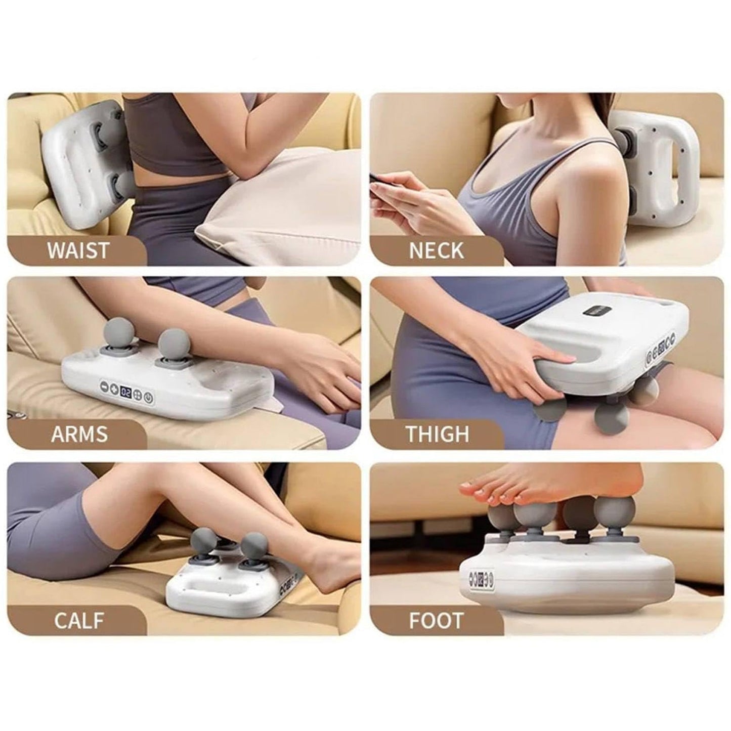 6 Heads Massage Gun Machine for Pain Relief