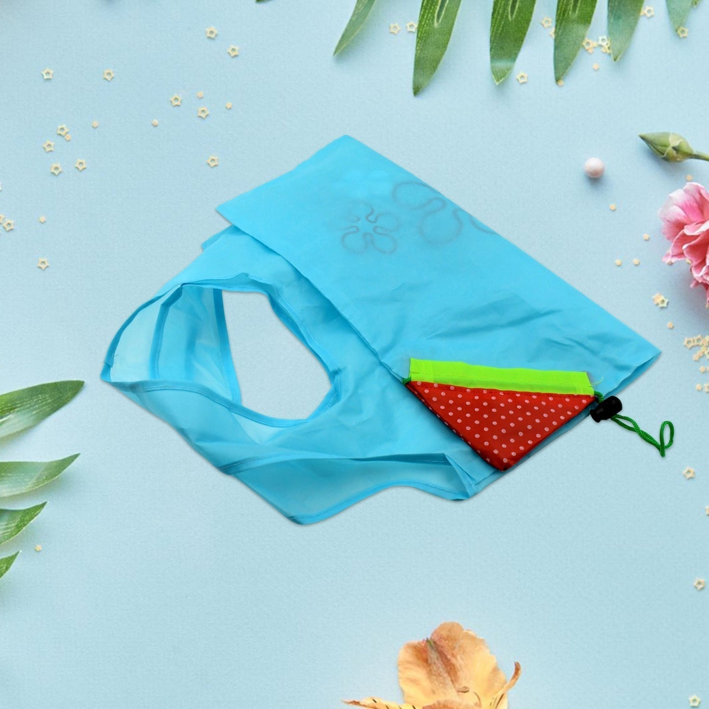 Reusable Grocery Bags - Reusable Bags With Handles (1 Pc / Mix Color)