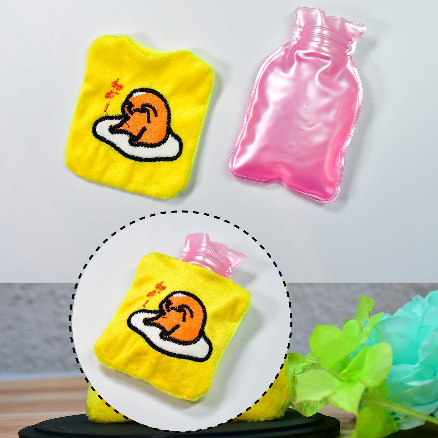 Yellow Duck Head Hot Water Bag for Pain Relief & Warmth (Cover, Small)