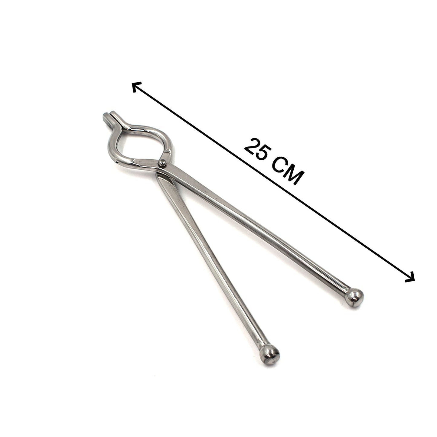 Ganesh Premium Quality Unbreakable Stainless Steel Goti Sandsi / Sansi / Pakkad / Pincer / Chimta / Tongs / Utensil Holder Smart Kitchen Tool - 8mm
