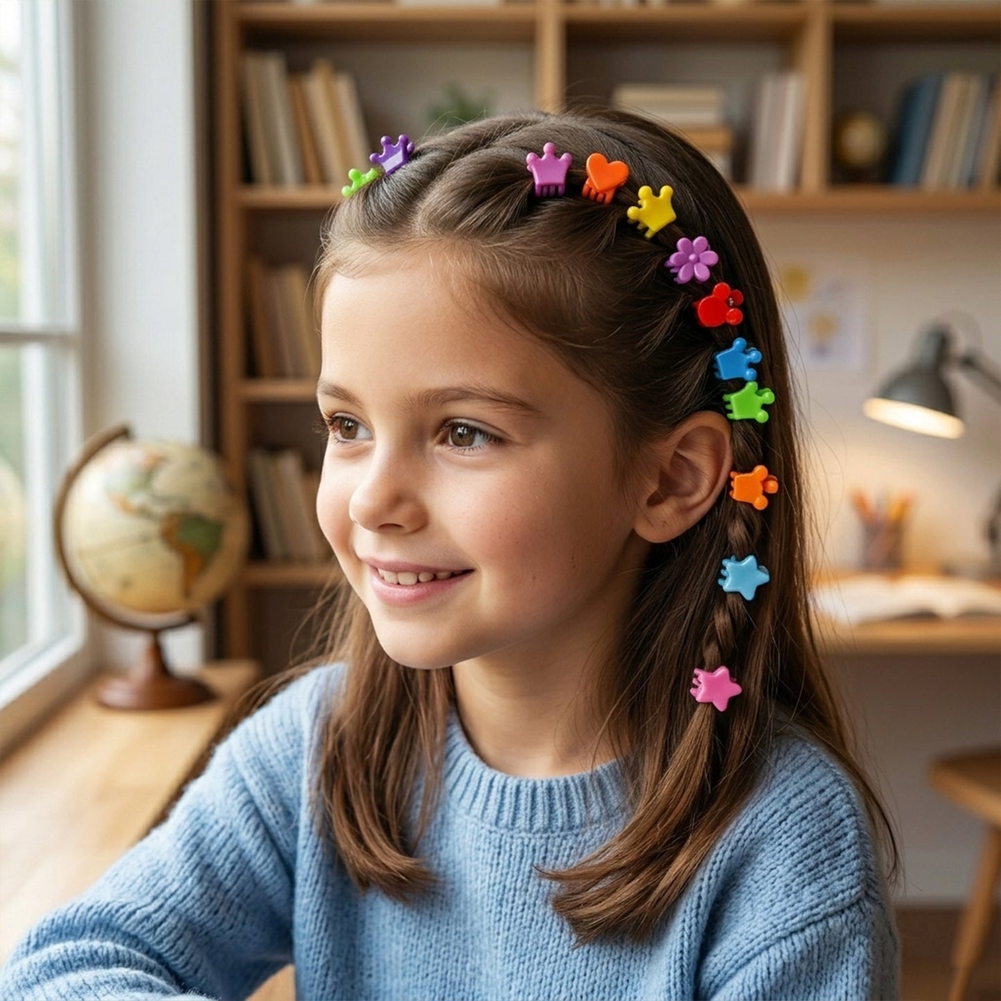 Colorful Mini Hair Claw Clips Set (1 Set)