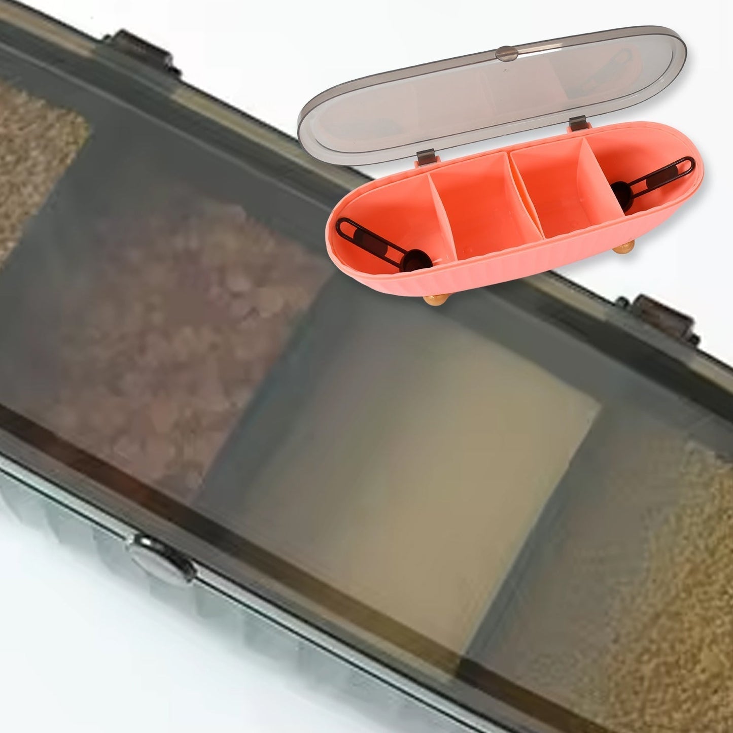 8255 Spice Bottle Spice Jar Durable Spice Seasoning Box, Jar Food Grade Spoon Seasoning Case for Kitchen / Dry fruit Tray (1 Pc)