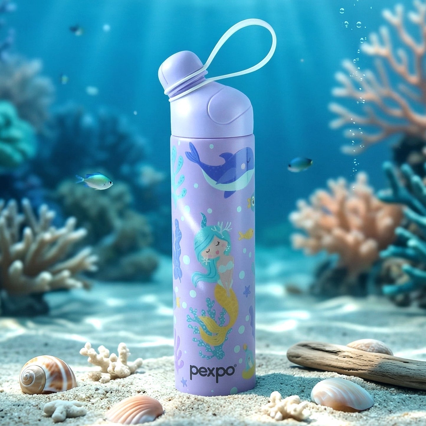 Pexpo Pico Art Printed Hot & Cold Insulated Stainless Steel Water Bottle 500 ML