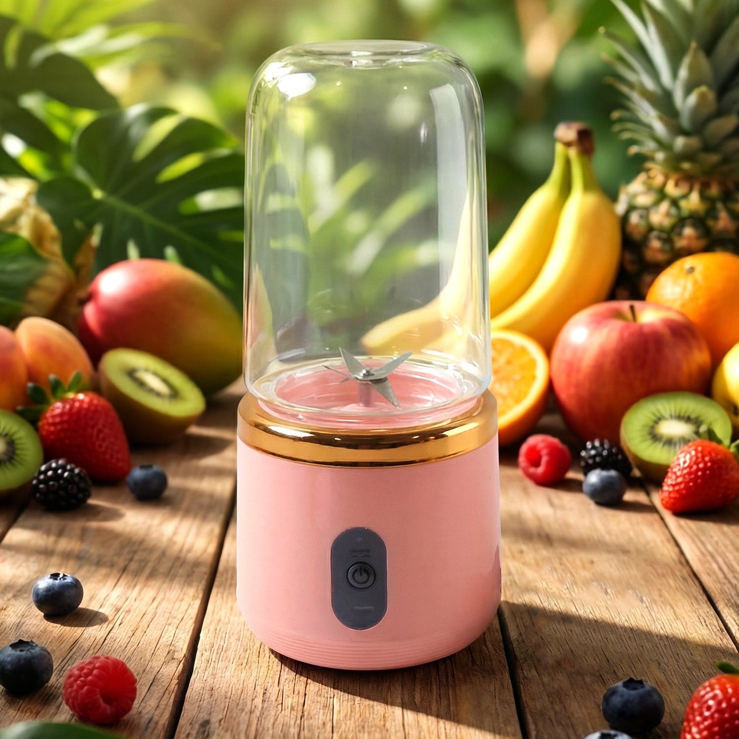 Rechargeable Portable Mini Juicer Blender Bottle Without Cup (1 Pc, 400 ML)