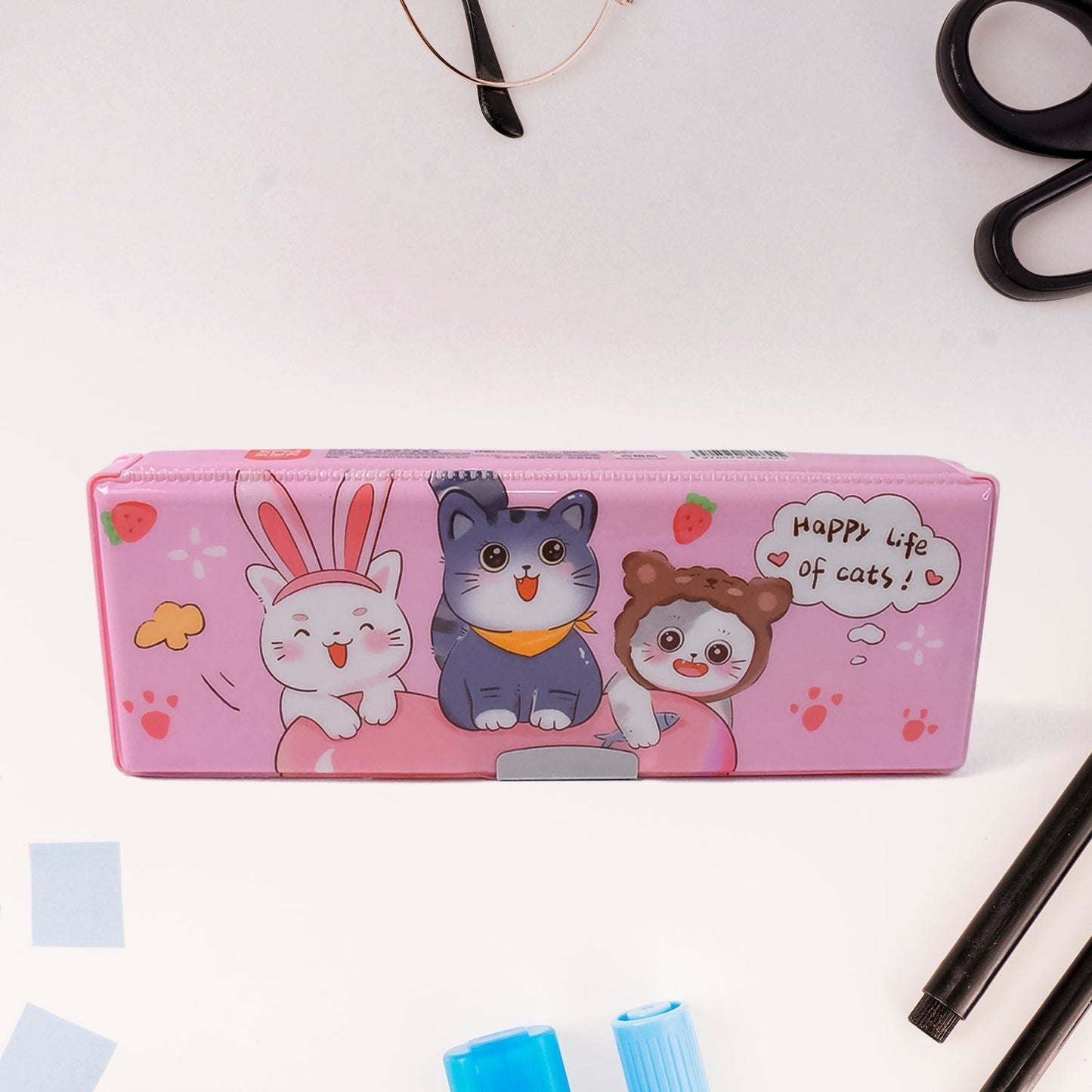 Magnetic Pencil Case / Compass Box With Sharpener (1 Pc)