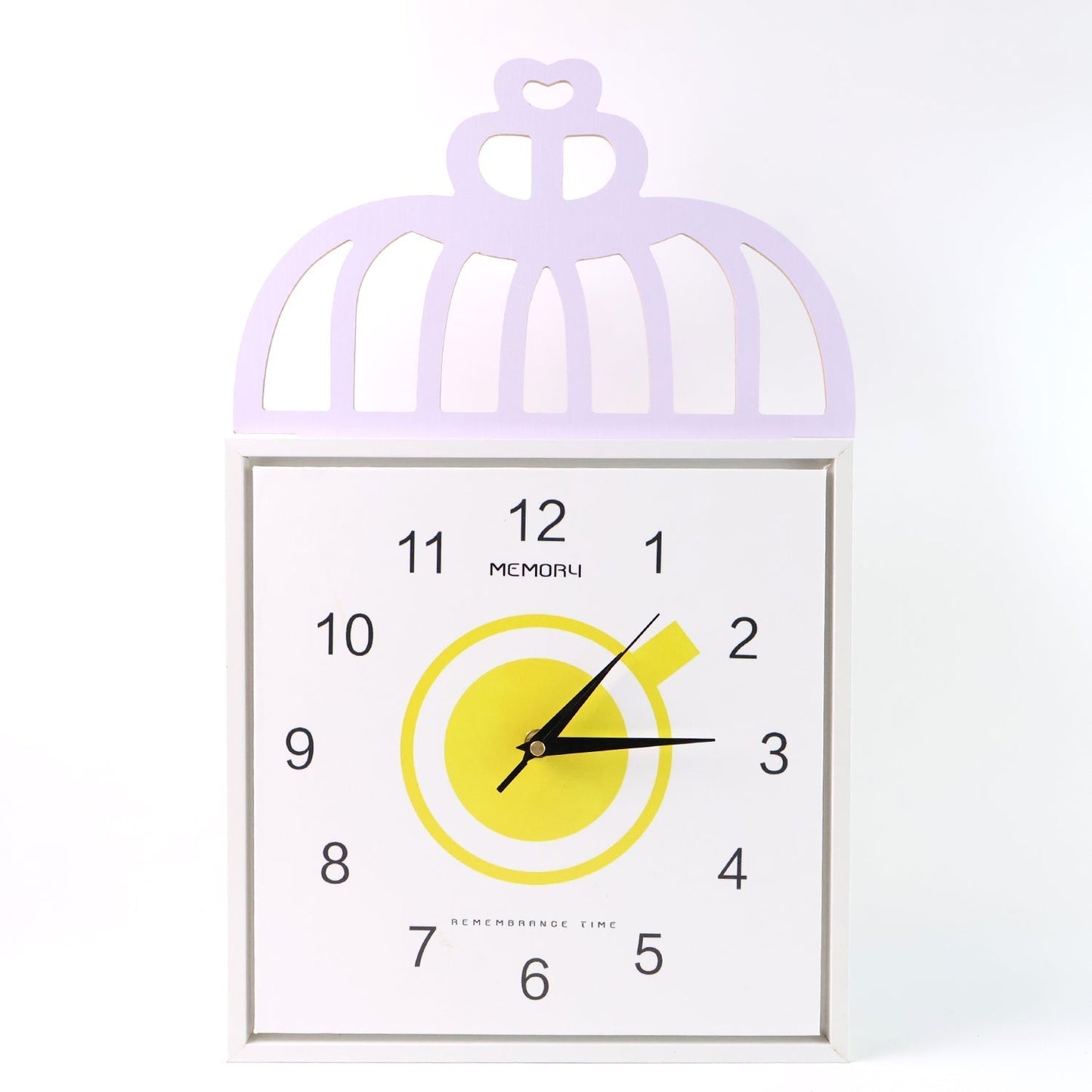 Decorative Square Wall Clock Battery Operated – 1 Pc