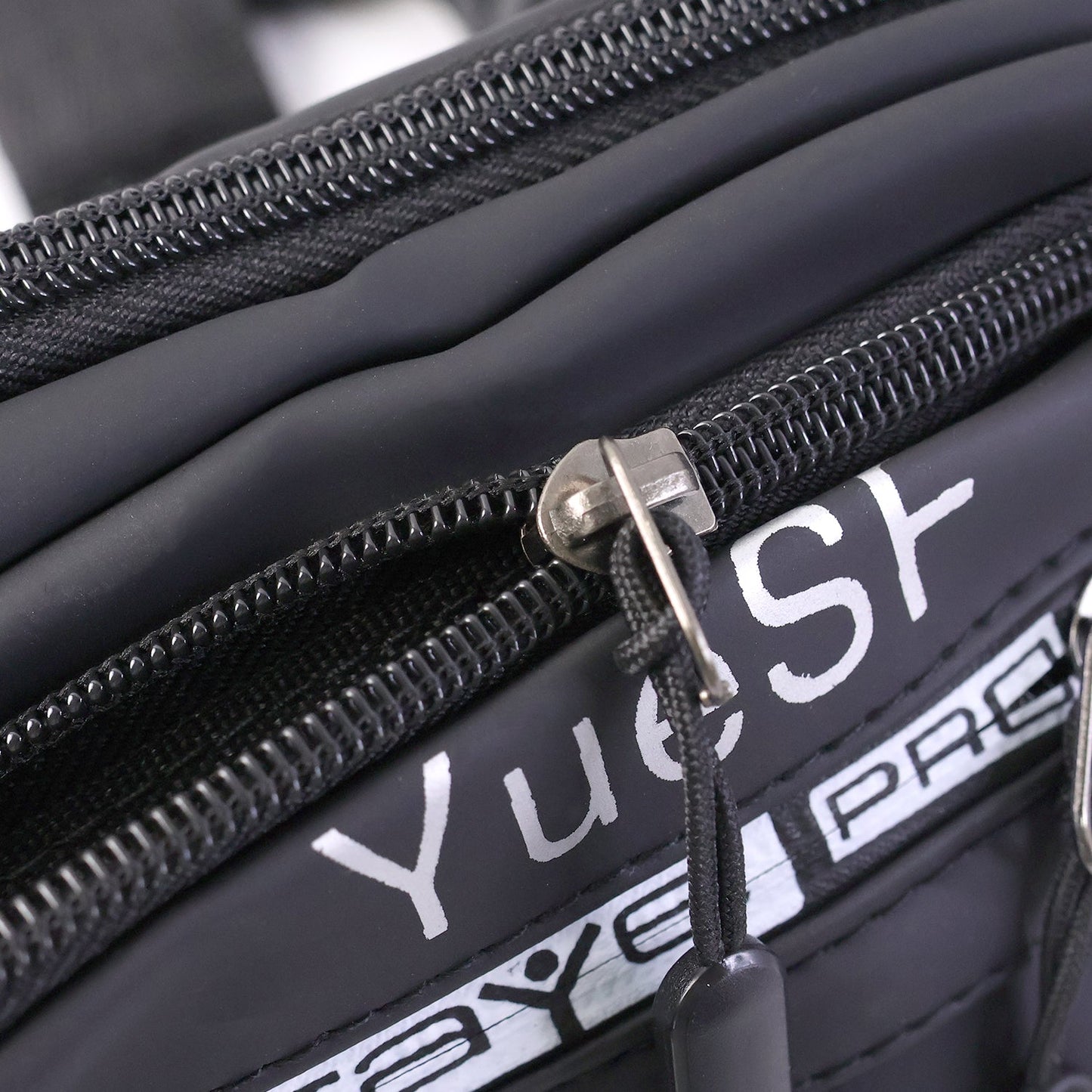 Stylish Multi-Pocket Black Waist Bag / Fanny Pack (1 Pc)