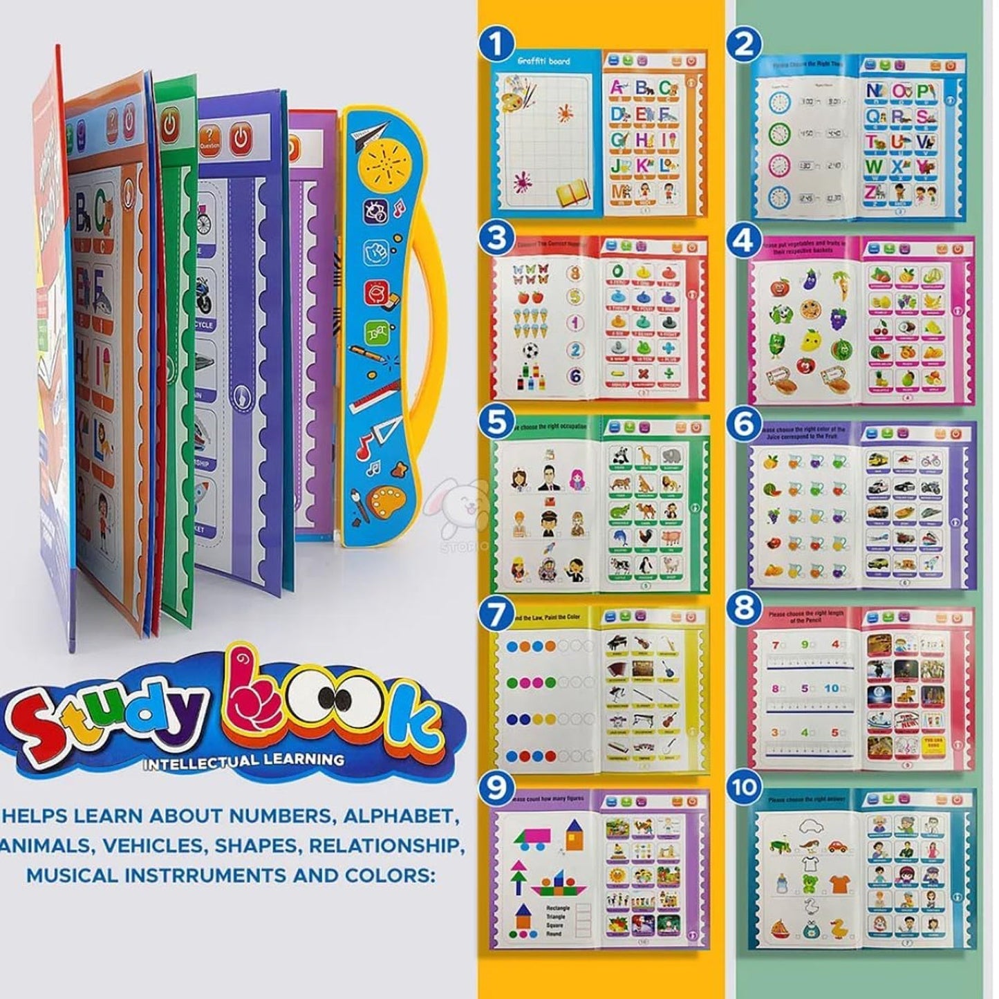 Interactive Intelligence Learning Book with Sound & Phonics (1 Set)
