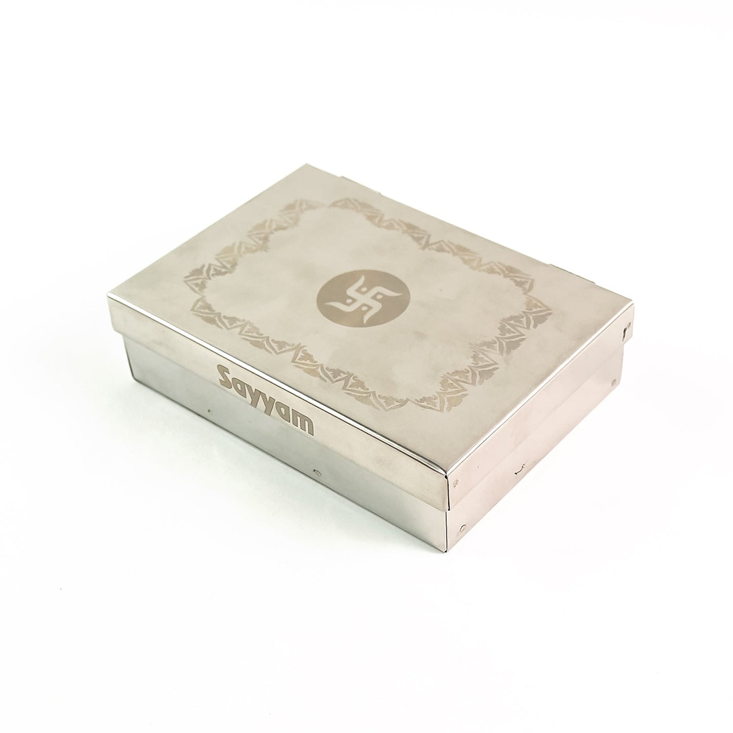 Multipurpose Stainless Steel Jewelry Storage Organizer Box 6 Compartments (1 Pc)