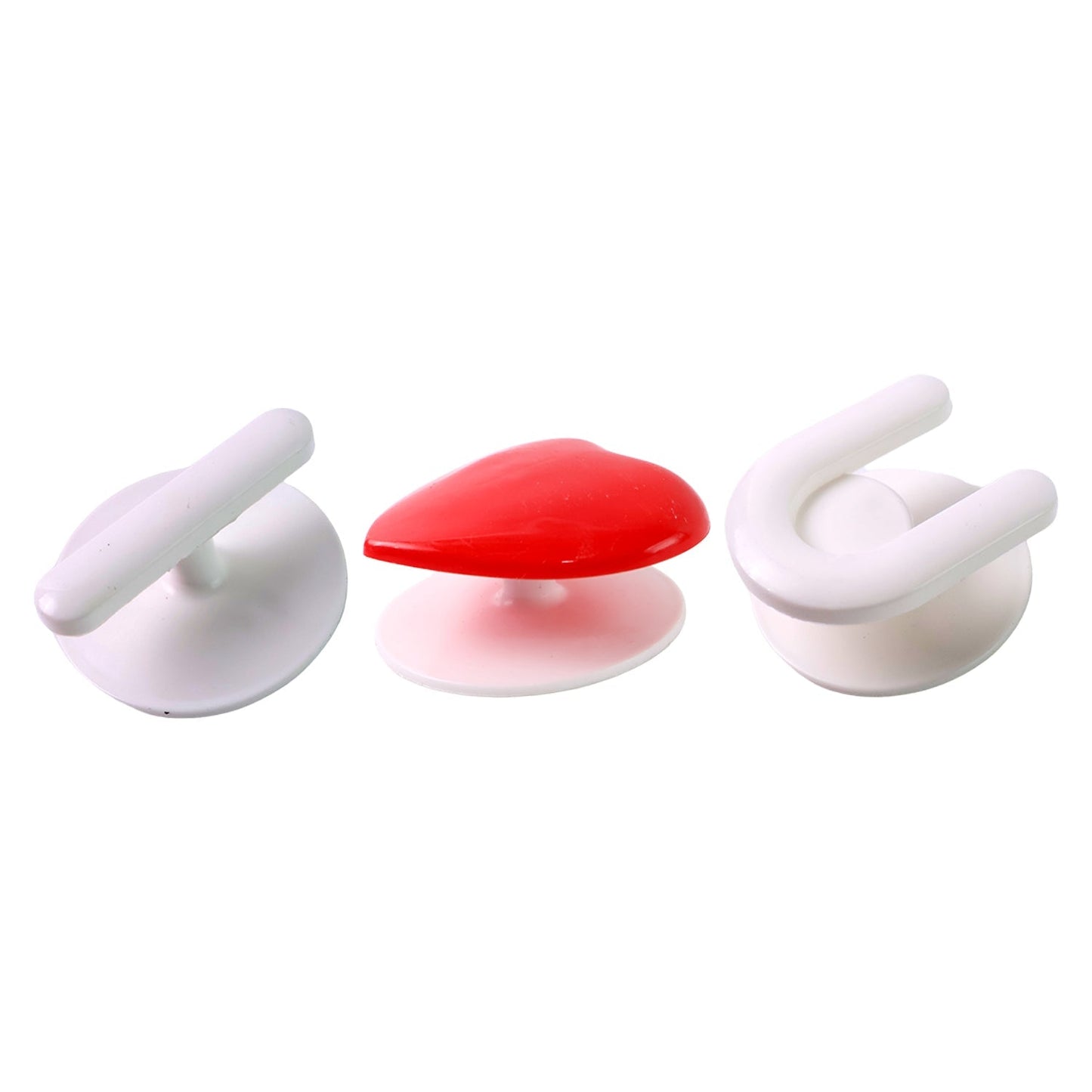 Adhesive Wall Hook Set For KItchen, Bathroom & Home (3pc)