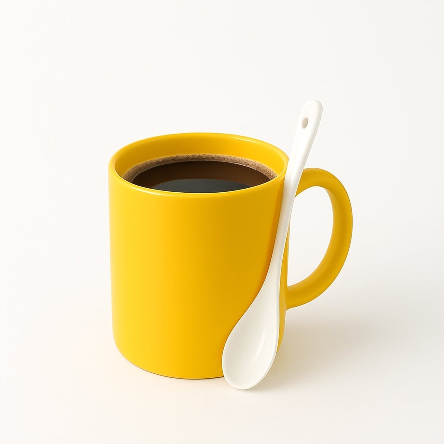 Elegant Plastic Mug with Matching Spoon