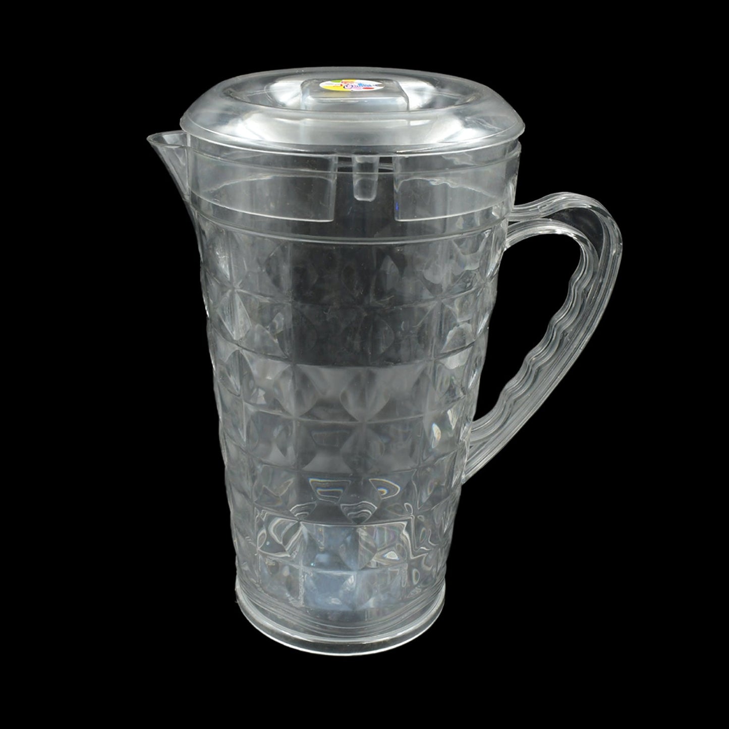 Mocktail Pet Jug Plastic Jug With lid, Drinking Beverage Jag, Transparent Tableware Reusable BPA Free, Plastic Water jug for Home use, Perfect for Home, Restaurants