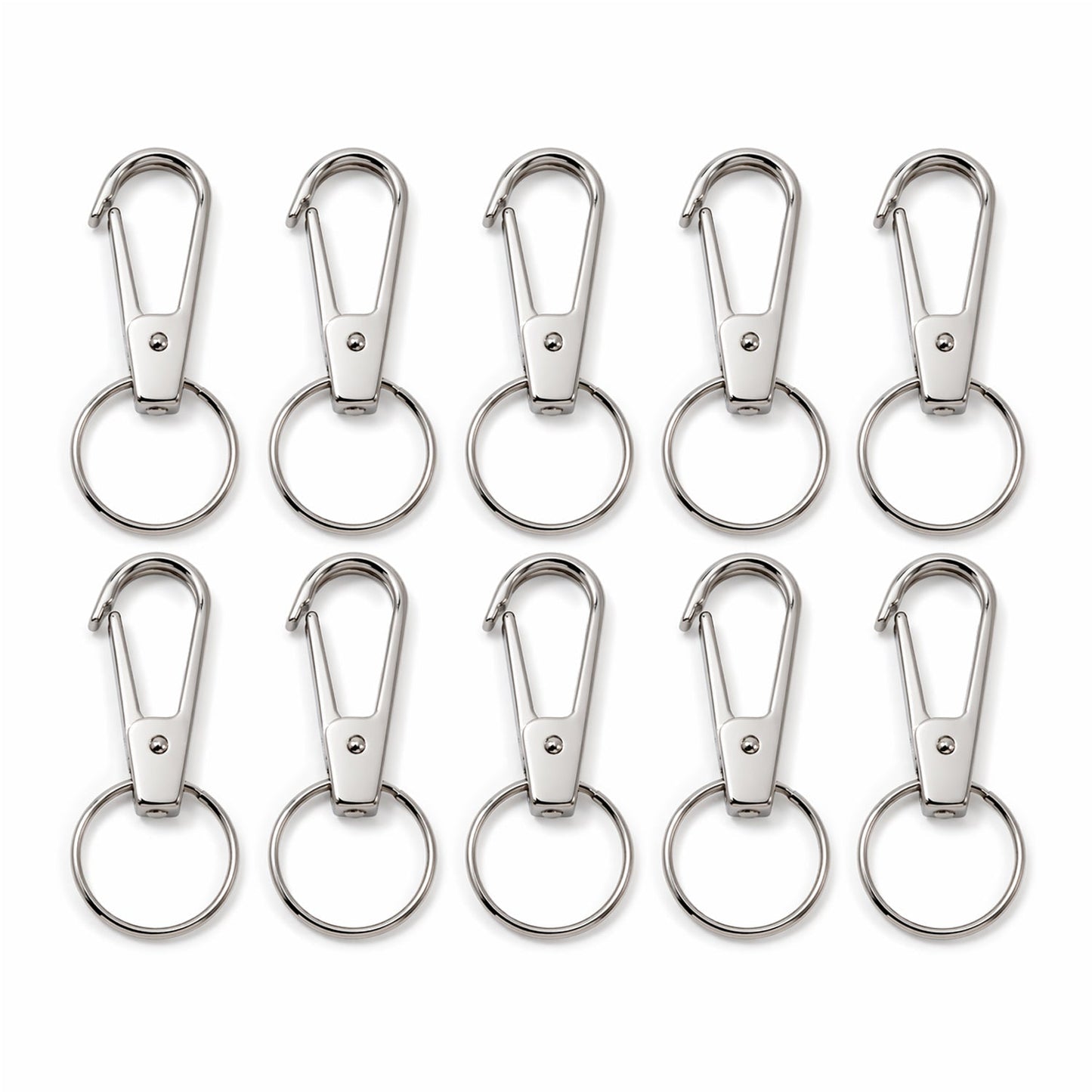 Heavy Duty Metal Keychain Clip with Key Ring, Key Clasp (1 Pc)