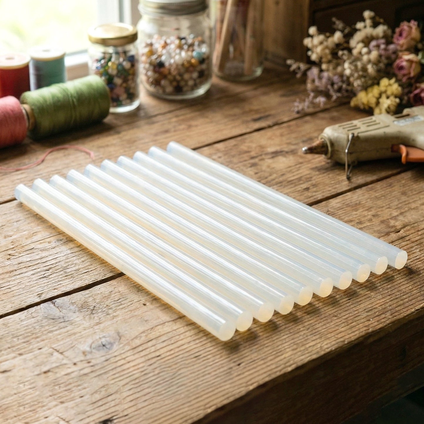 Heavy Duty Hot Melt Glue Sticks (10 Pc, 29 Cm)
