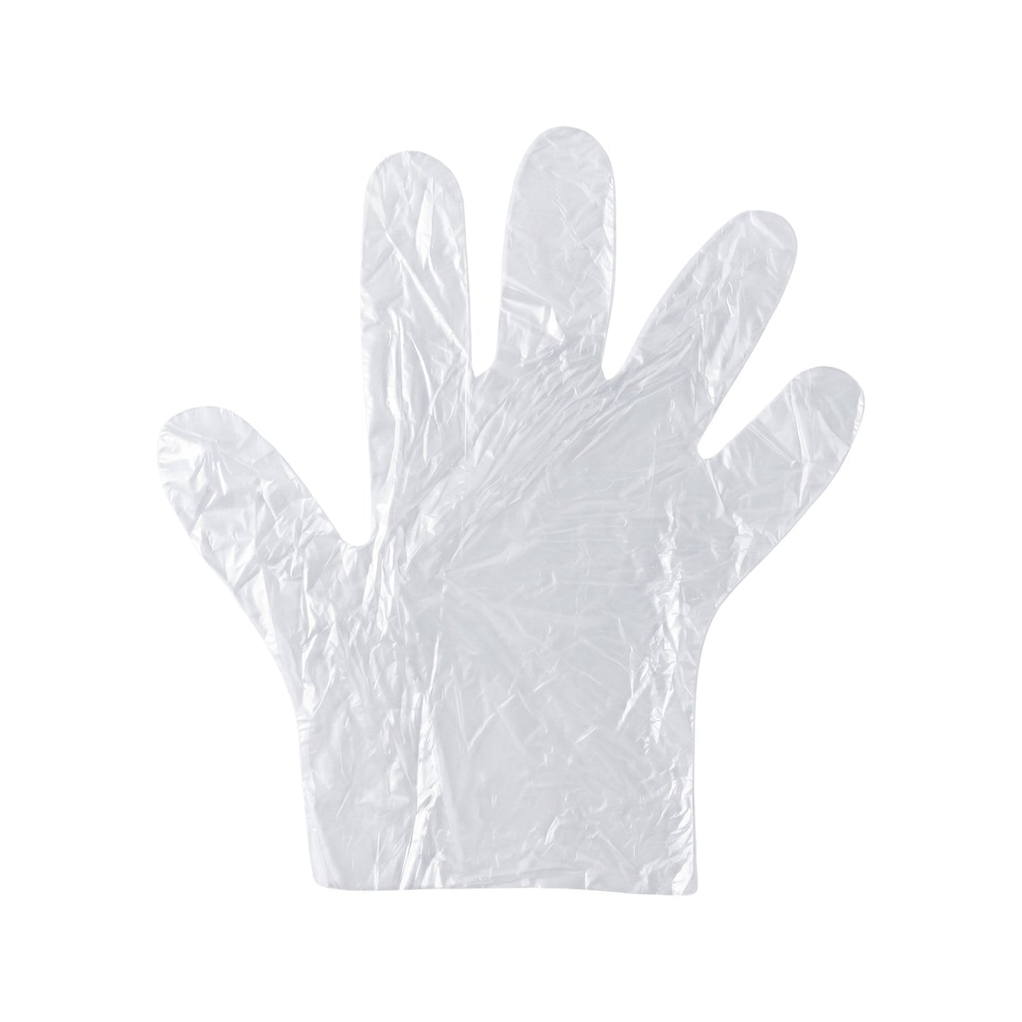 Disposable Clear Plastic Gloves (100 Pc, Medium)