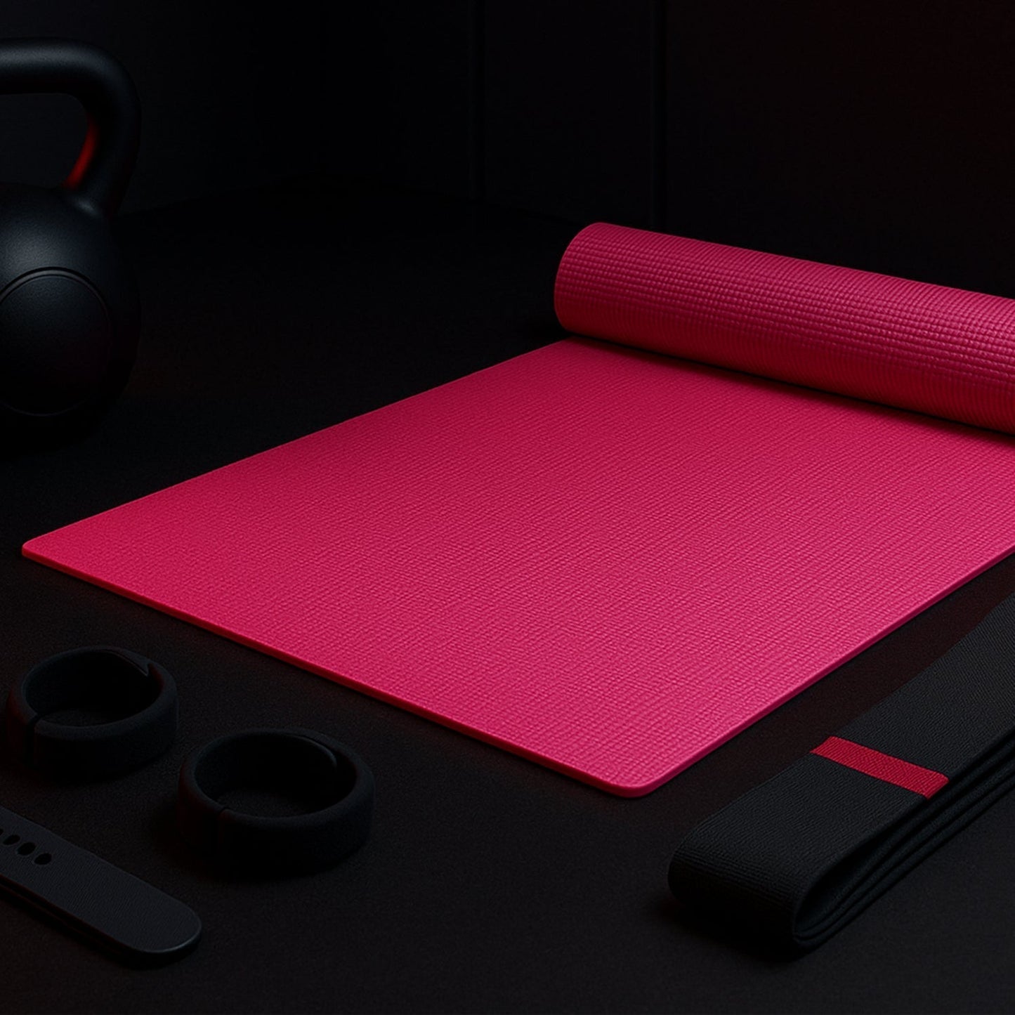 Yoga Mat Eco-Friendly For Fitness Exercise Workout Gym with Non-Slip (180x60xcm) Color may very