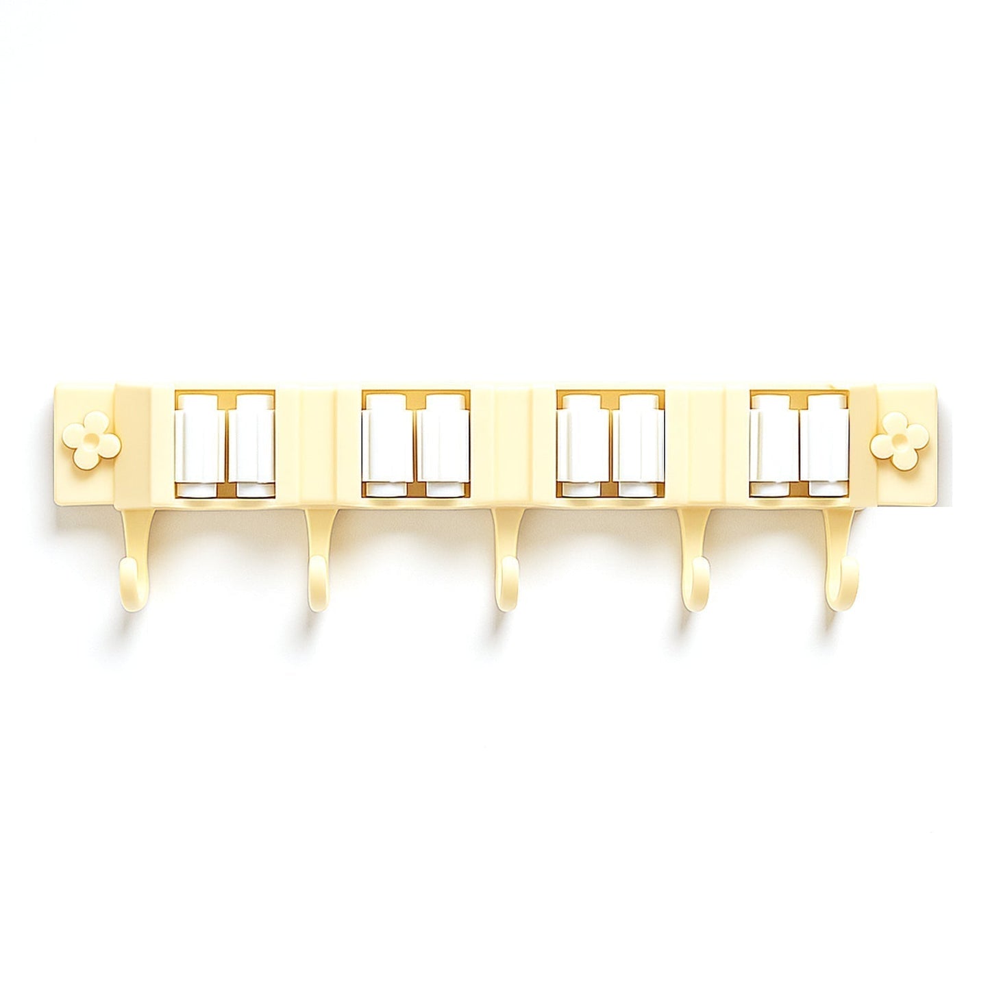 Self-Adhesive Wall-Mount Broom & Mop Holder Rack