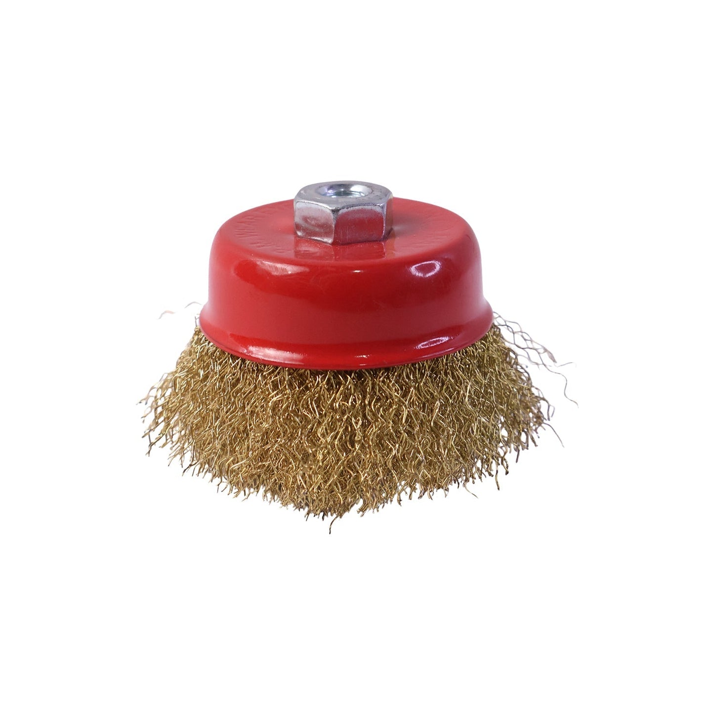 Heavy Duty Gold Wire Cup Brush for Metal Cleaning & Polishing
