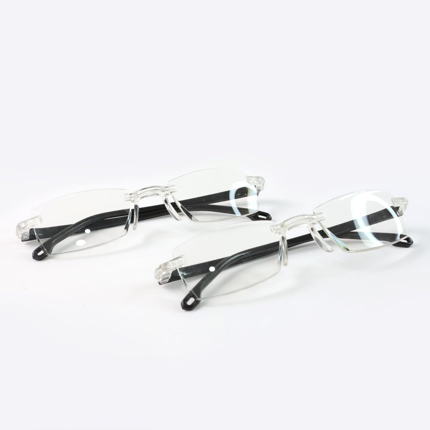 Pack of 2 Rimless Reading Glasses – Lightweight Comfort Readers