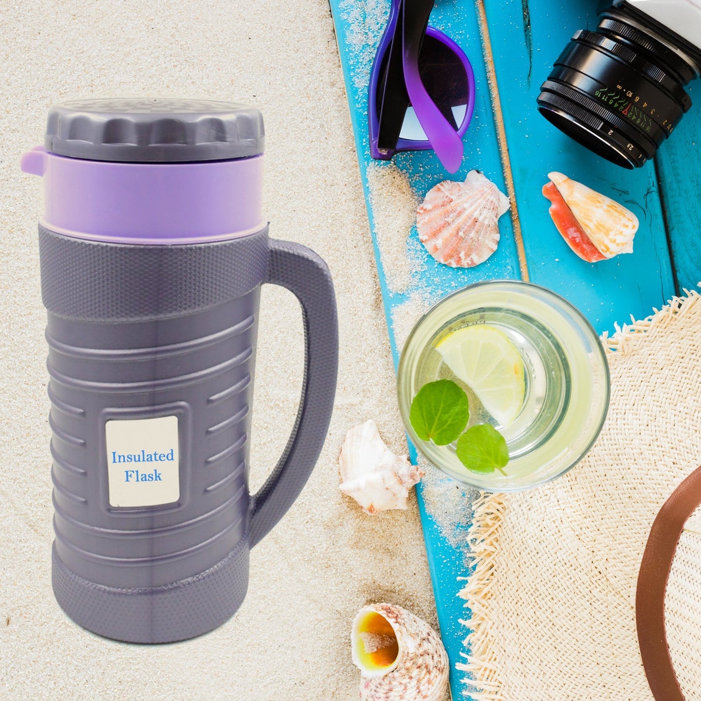 Stainless Steel Thermos Flask (Multiple Sizes) Travel Mug, Coffee, Tea