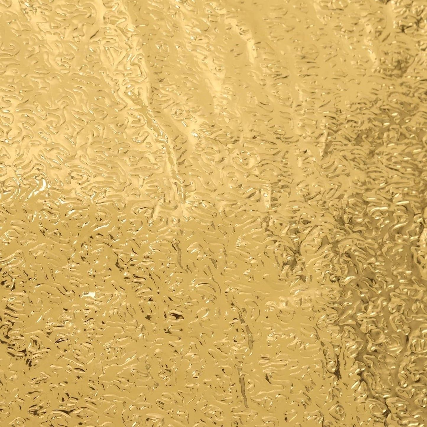 Oil Proof Sticker, Waterproof Self Adhesive Aluminum Foil Wallpaper (60 cm×200 Cm / Golden / 1 Pc)