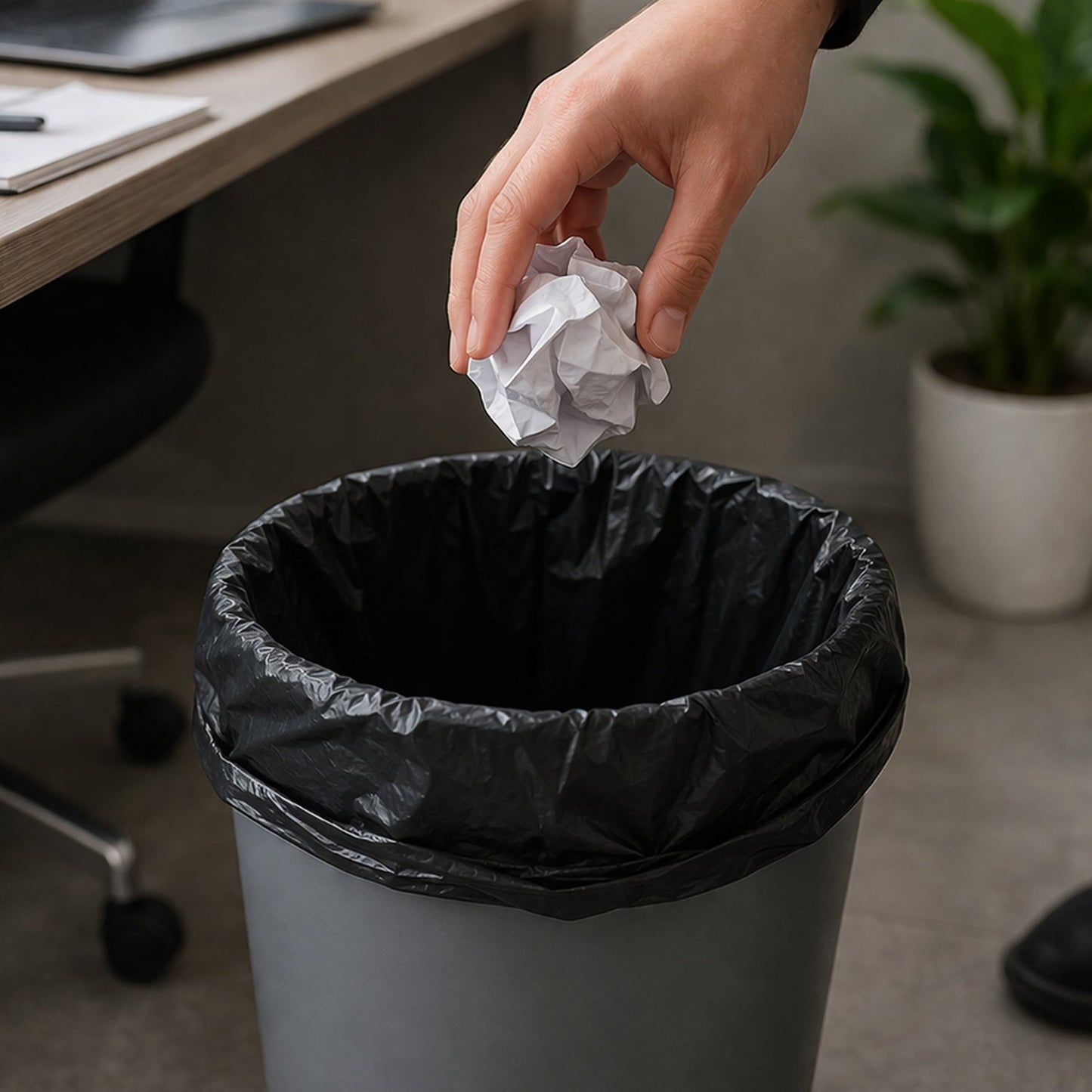 Heavy Duty Garbage Bags Roll (50 Bag, 45x55 Cm)