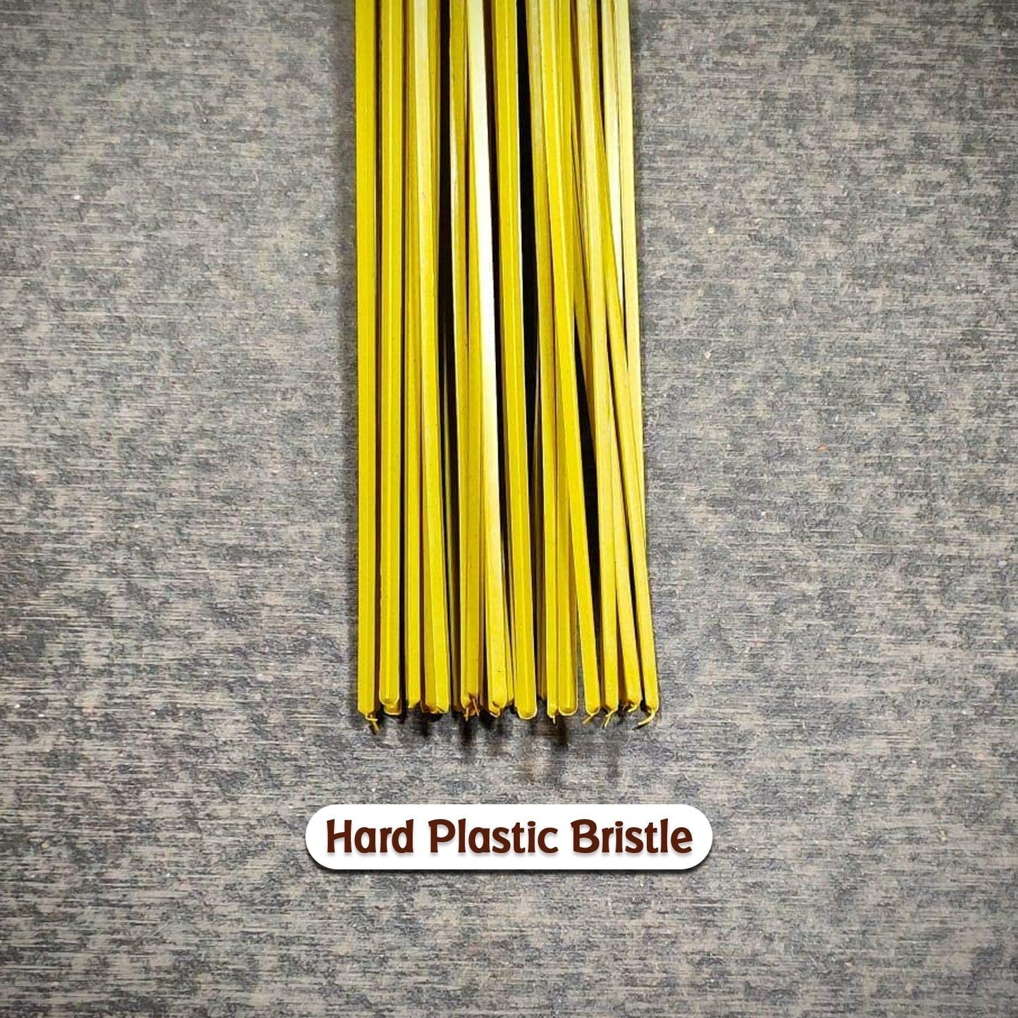 Plastic Hard Bristle Broom for Bathroom Floor Cleaning – Wet & Dry Scrubbing