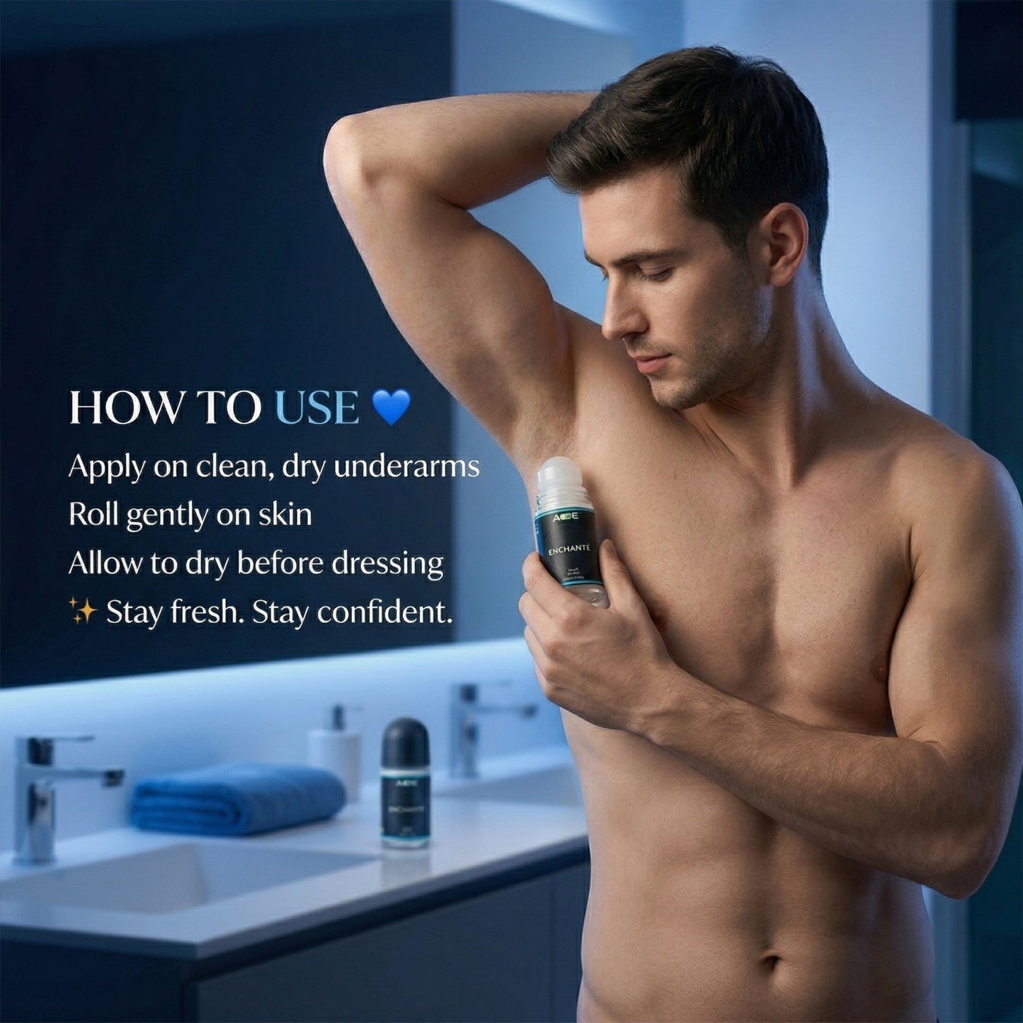 AOE Premium Long Lasting Unisex Roll-On Deodorant Body Fragrance (1 Pc, 50 ML / Green)