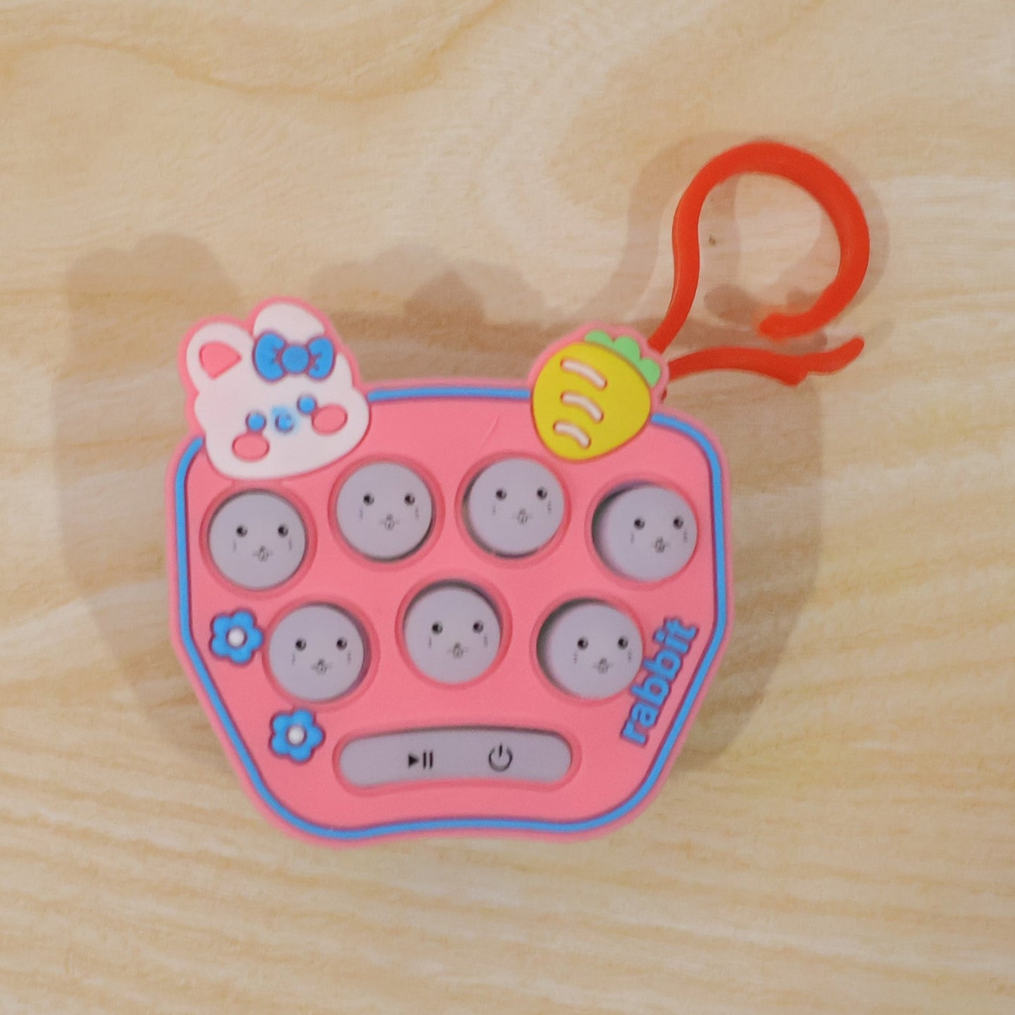 Cute Cartoon Music Push Button Toy Keychain with Sound (1 Pc, Mix Design)