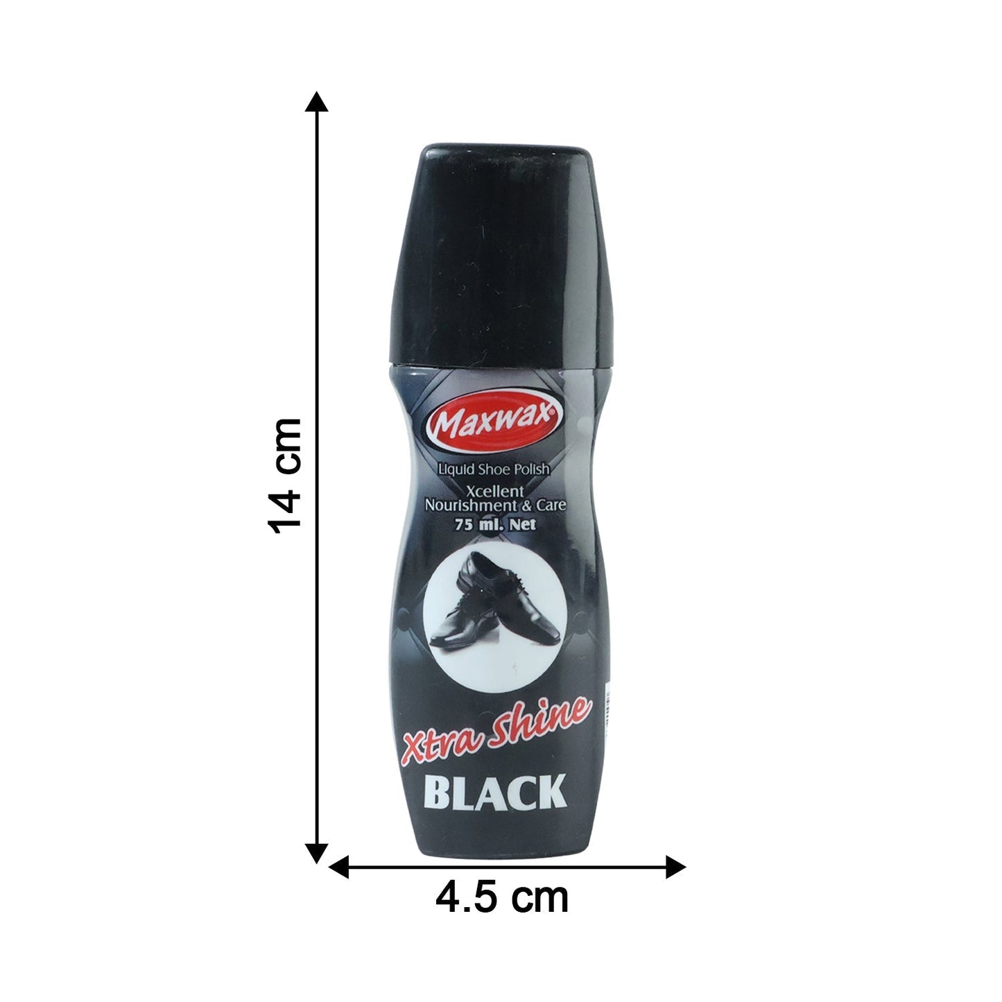Maxwax Black Liquid Shoe Polish (1 Pc, 75 ML)