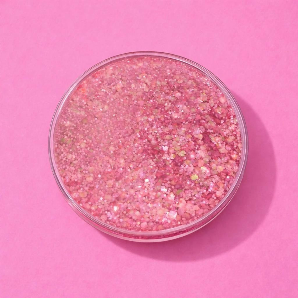 Pink Glitter Resin Cup Lid and Coaster Set for Mug Cover