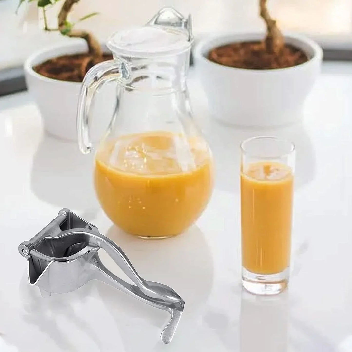 MANUAL ALUMINIUM METAL FRUIT PRESS JUICER ( BROWN BOX )