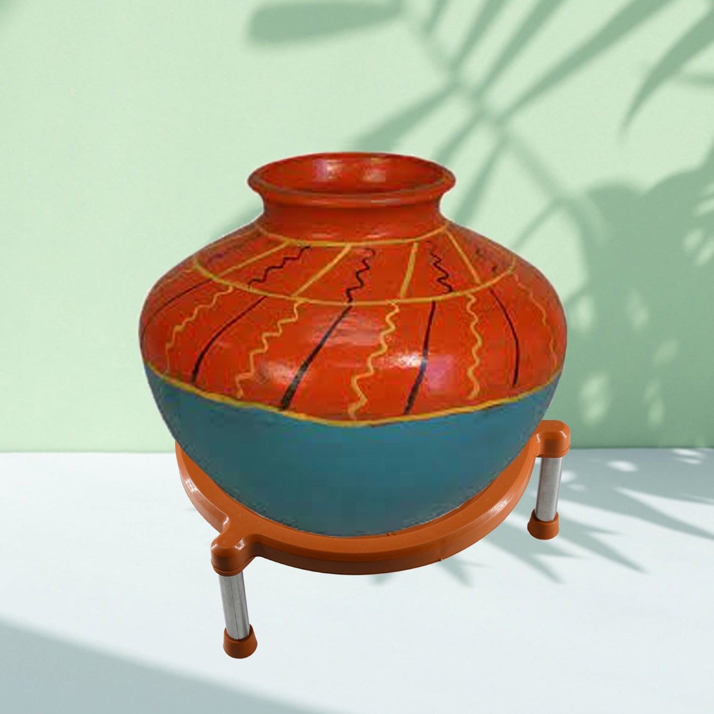 Multipurpose Matka Stand / Plant Pot Water Pot Stand Plastic for Home & Kitchen (1Pc)