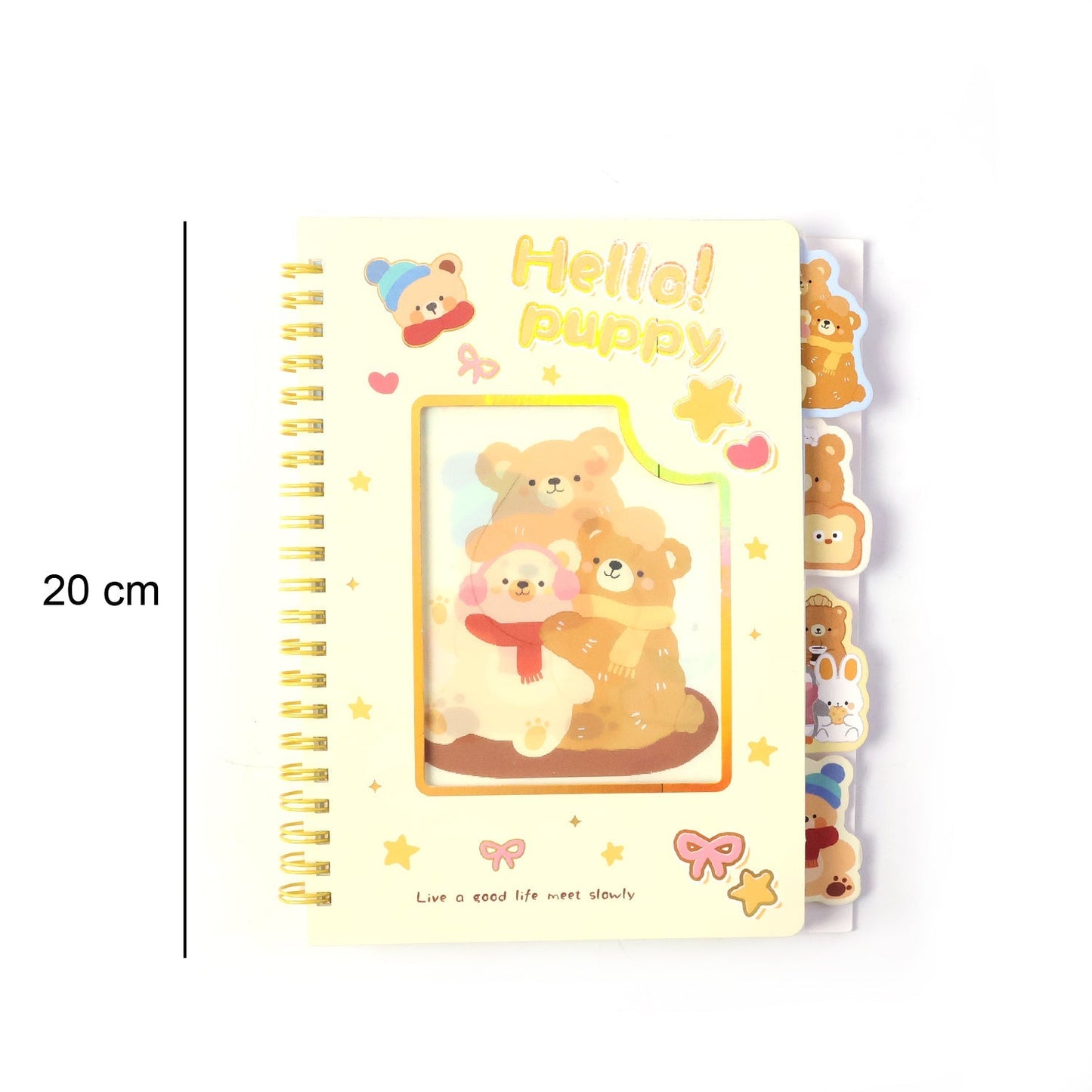 Cute Cartoon Printed Spiral Diary Notebook (54x196 MM)