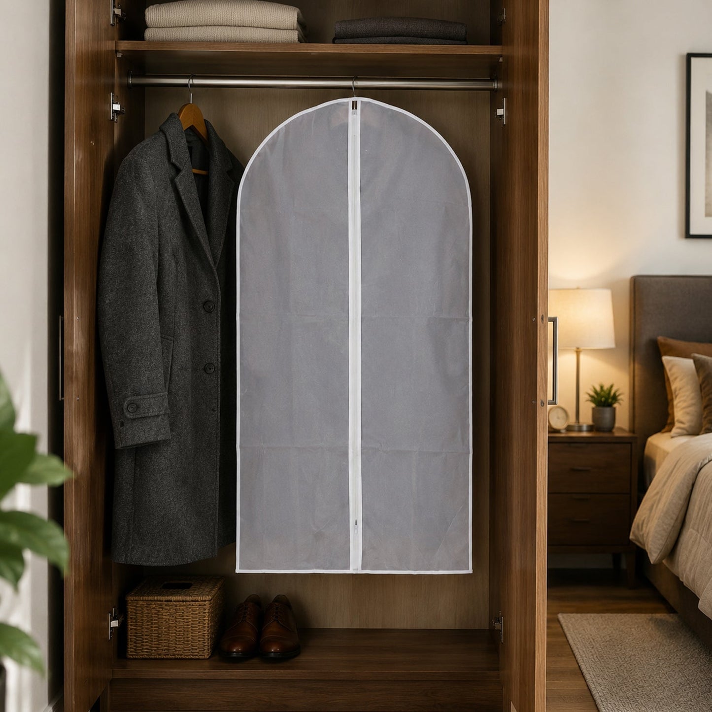 Foldable Non Woven Suit Cover / Coat Cover (5 Pc Set)